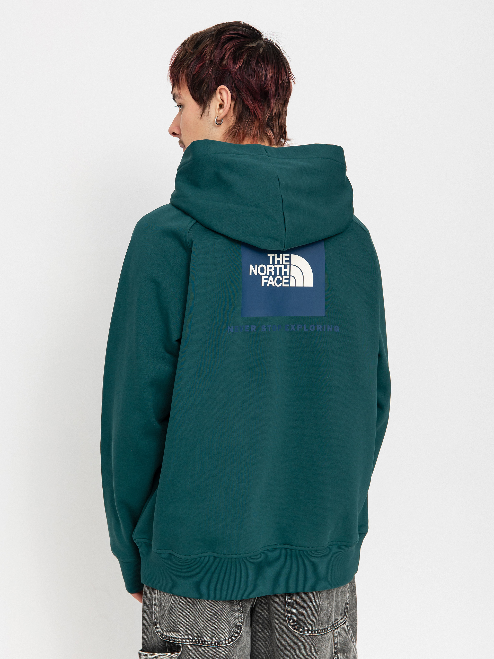 Mikina s kapucňou The North Face Raglan Box Nse HD (deep nori/estate blue)