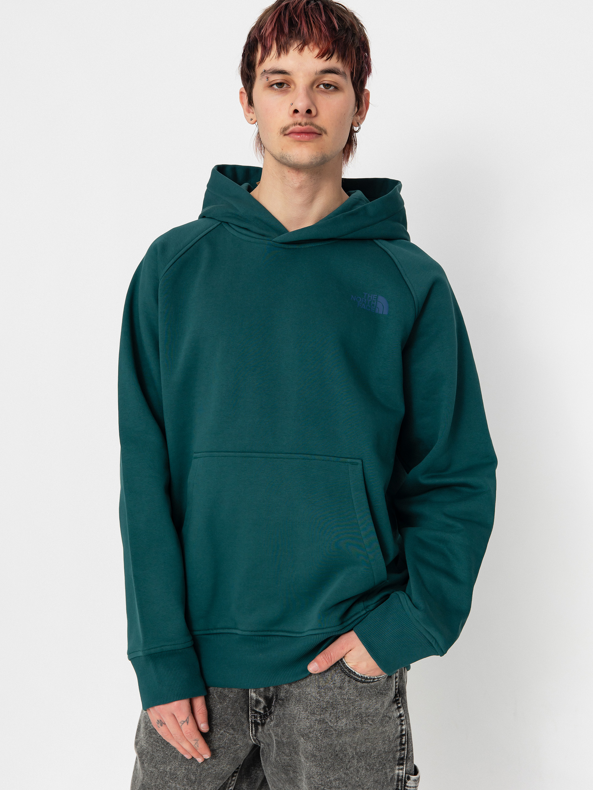 Mikina s kapucňou The North Face Raglan Box Nse HD (deep nori/estate blue)