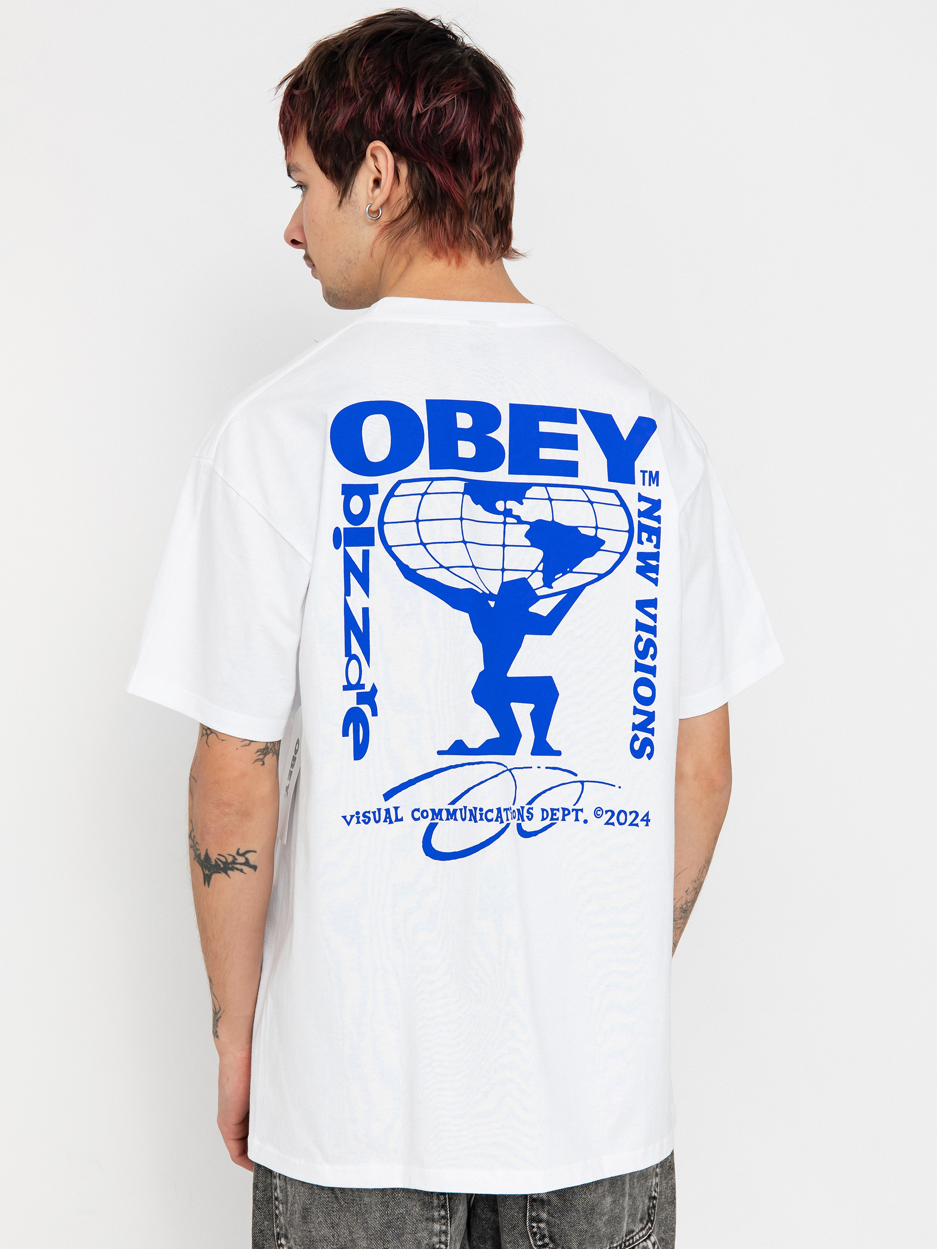 Tričko OBEY Bizzare New Visions (white)