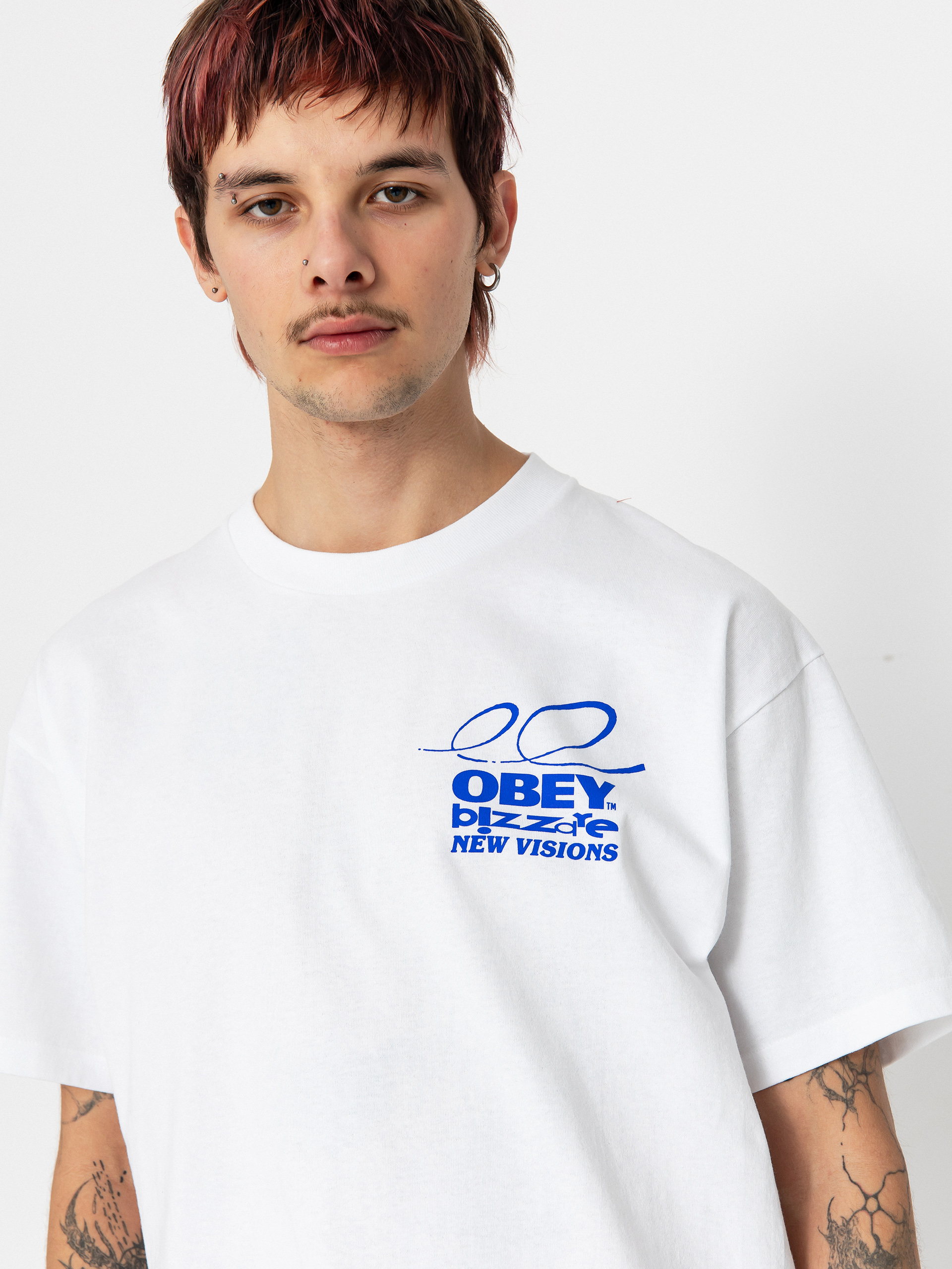 Tričko OBEY Bizzare New Visions (white)