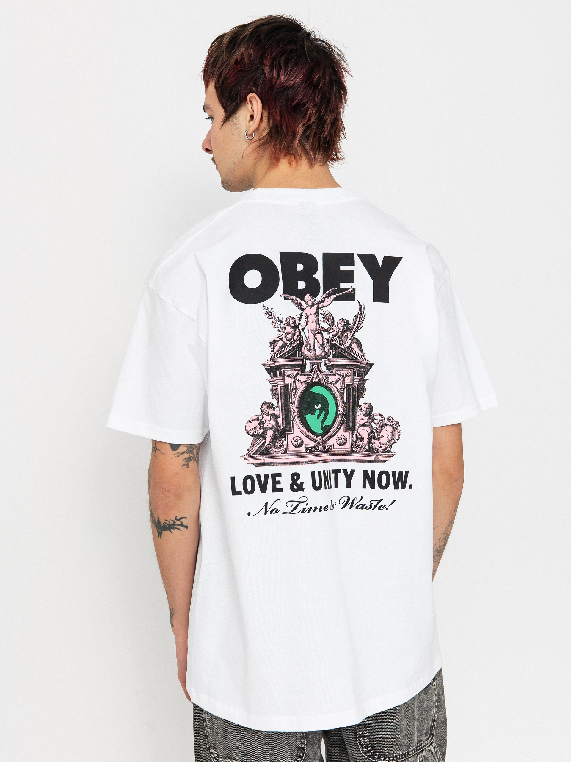 Tričko OBEY Love & Unity Now (white)