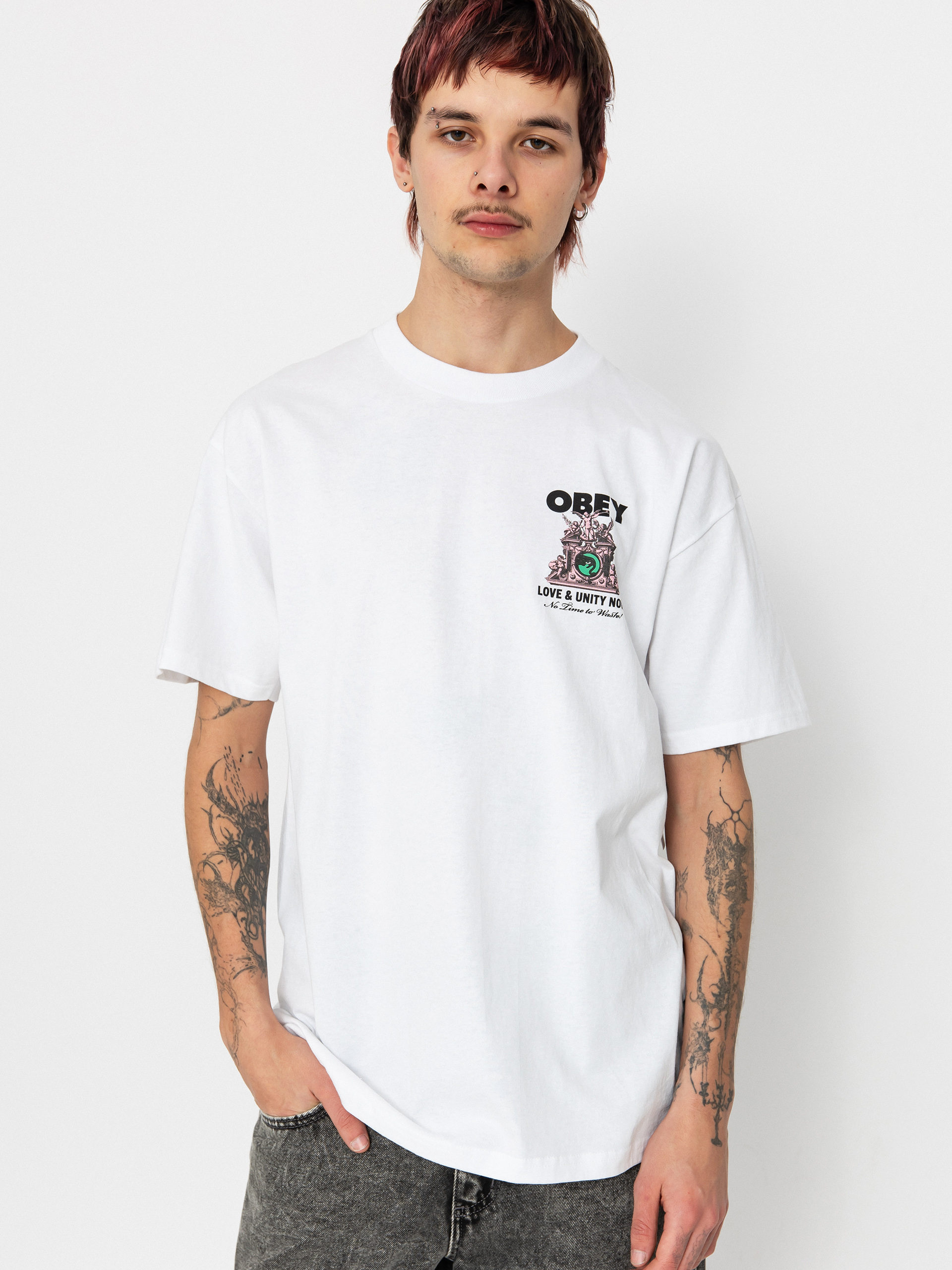 Tričko OBEY Love & Unity Now (white)