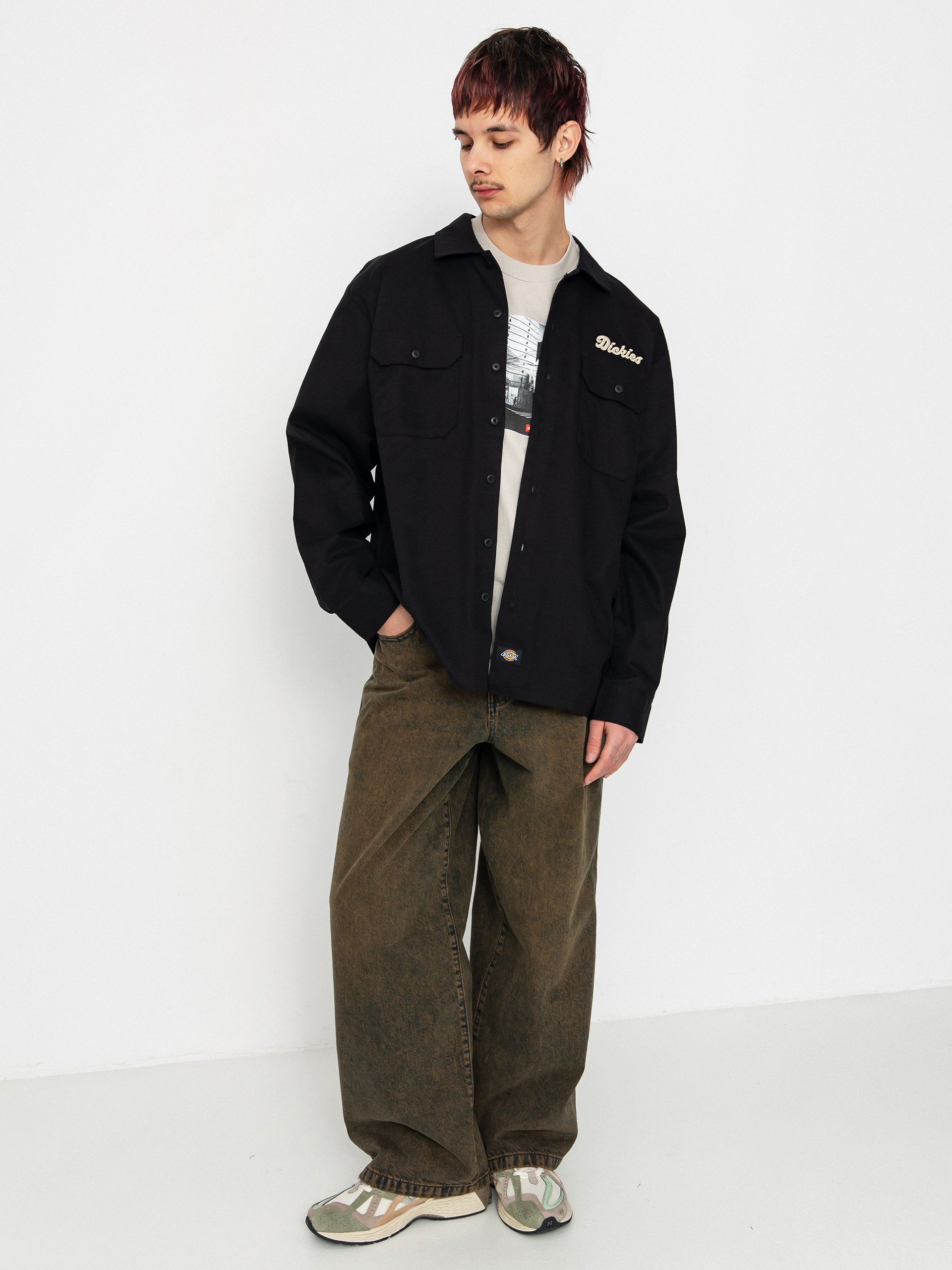 Košeľa Dickies Lewistown (black)