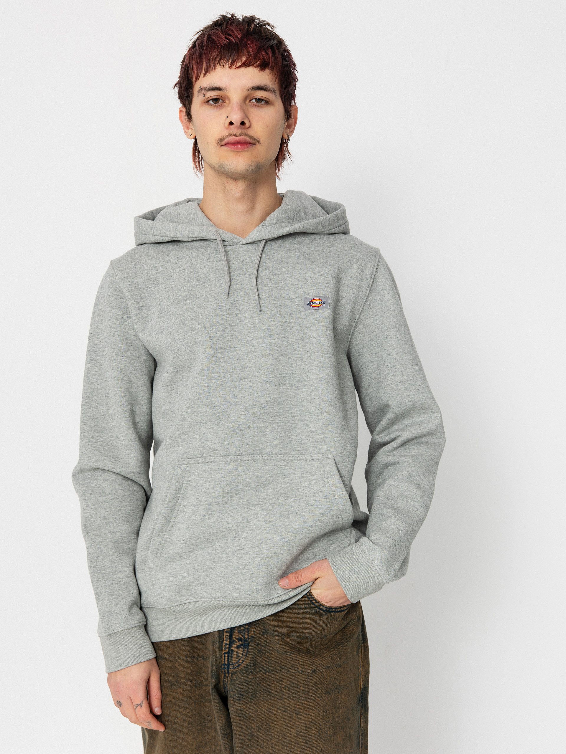 Mikina s kapucu0148ou Dickies Oakport HD (heather grey)
