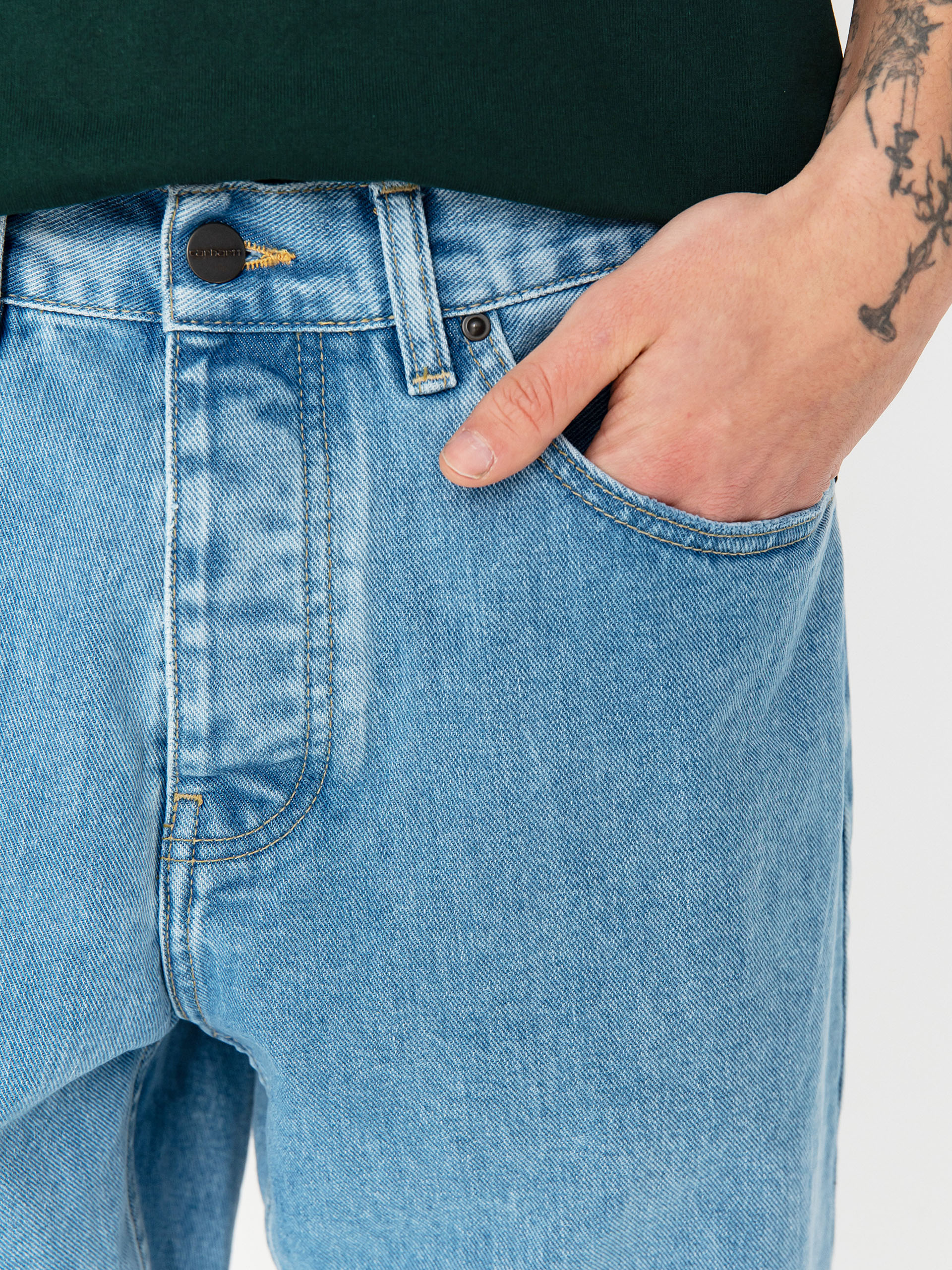 Nohavice Carhartt WIP Newel (blue)