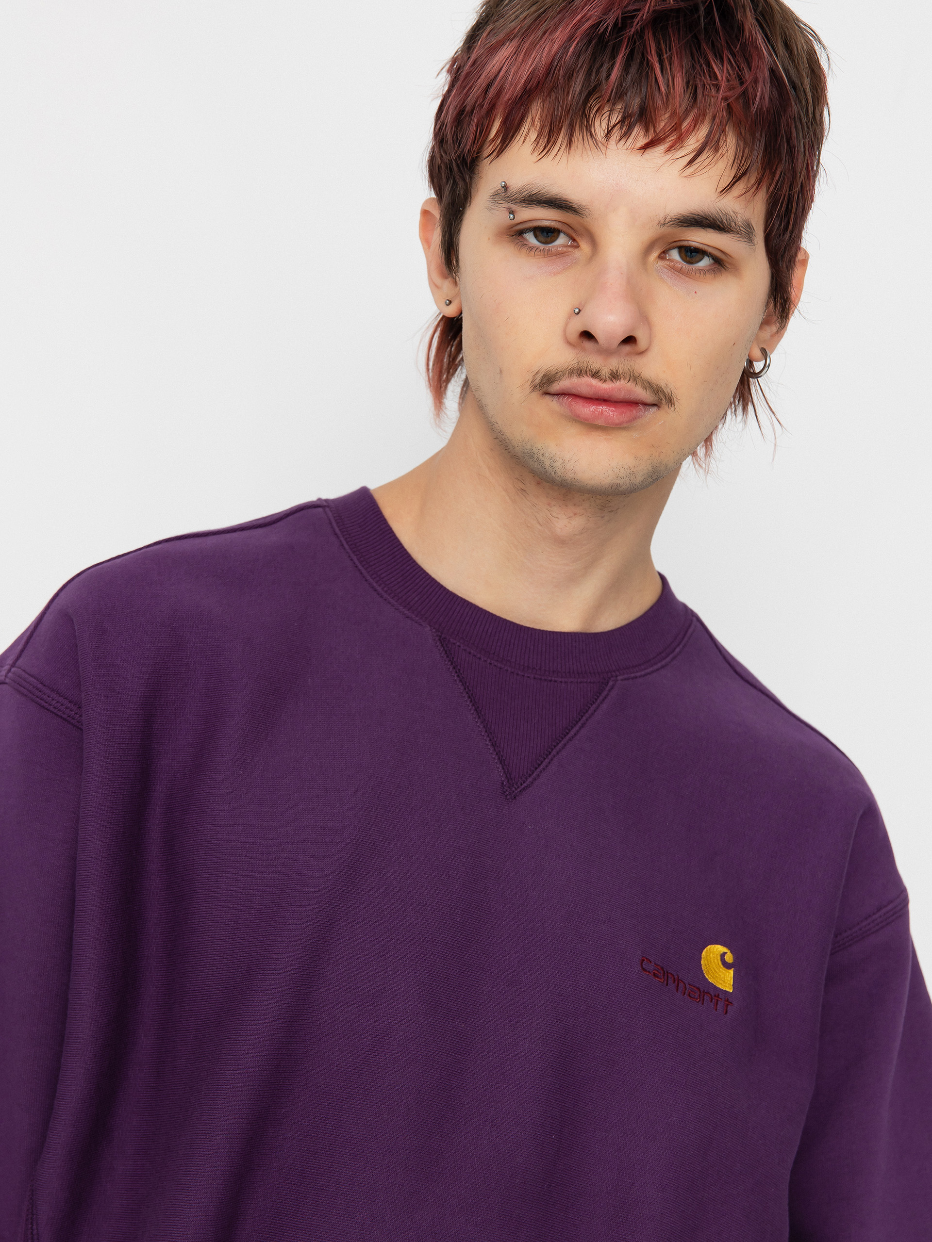 Mikina Carhartt WIP American Script (huckleberry)