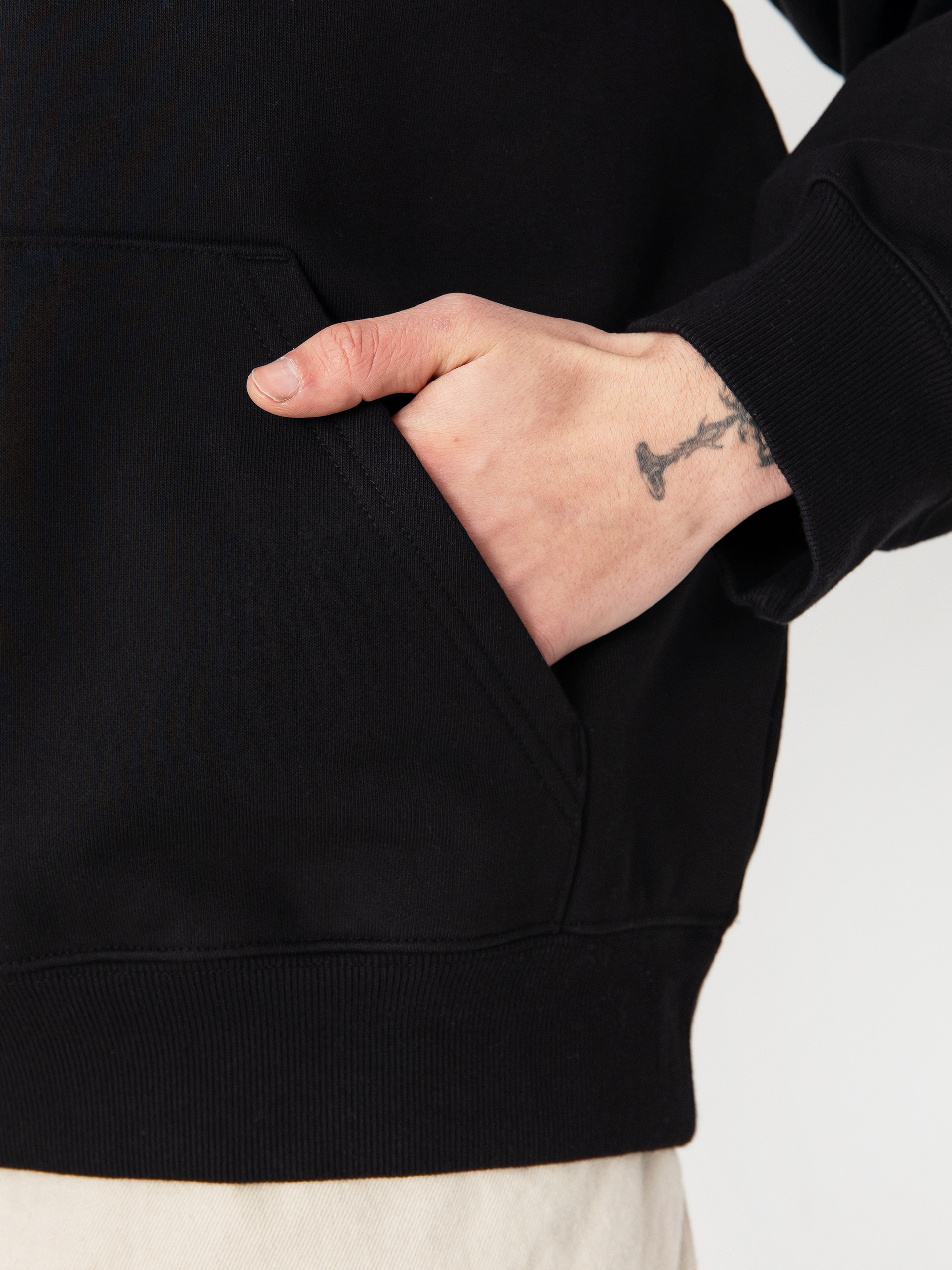 Mikina s kapucňou Carhartt WIP Stargazer HD (black/white)