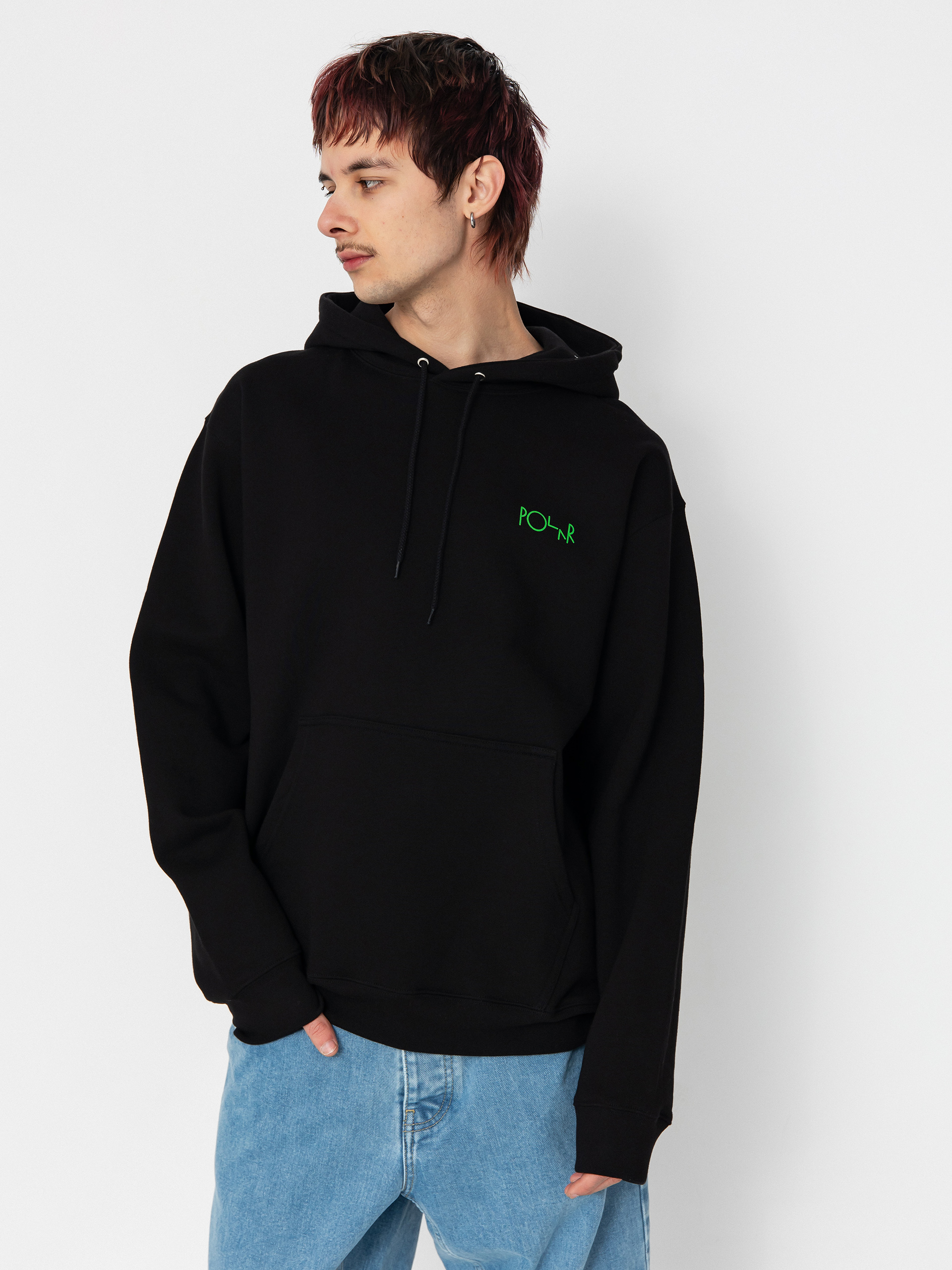 Mikina s kapucňou Polar Skate Dave Fill Logo Ourselves Collage HD (black)