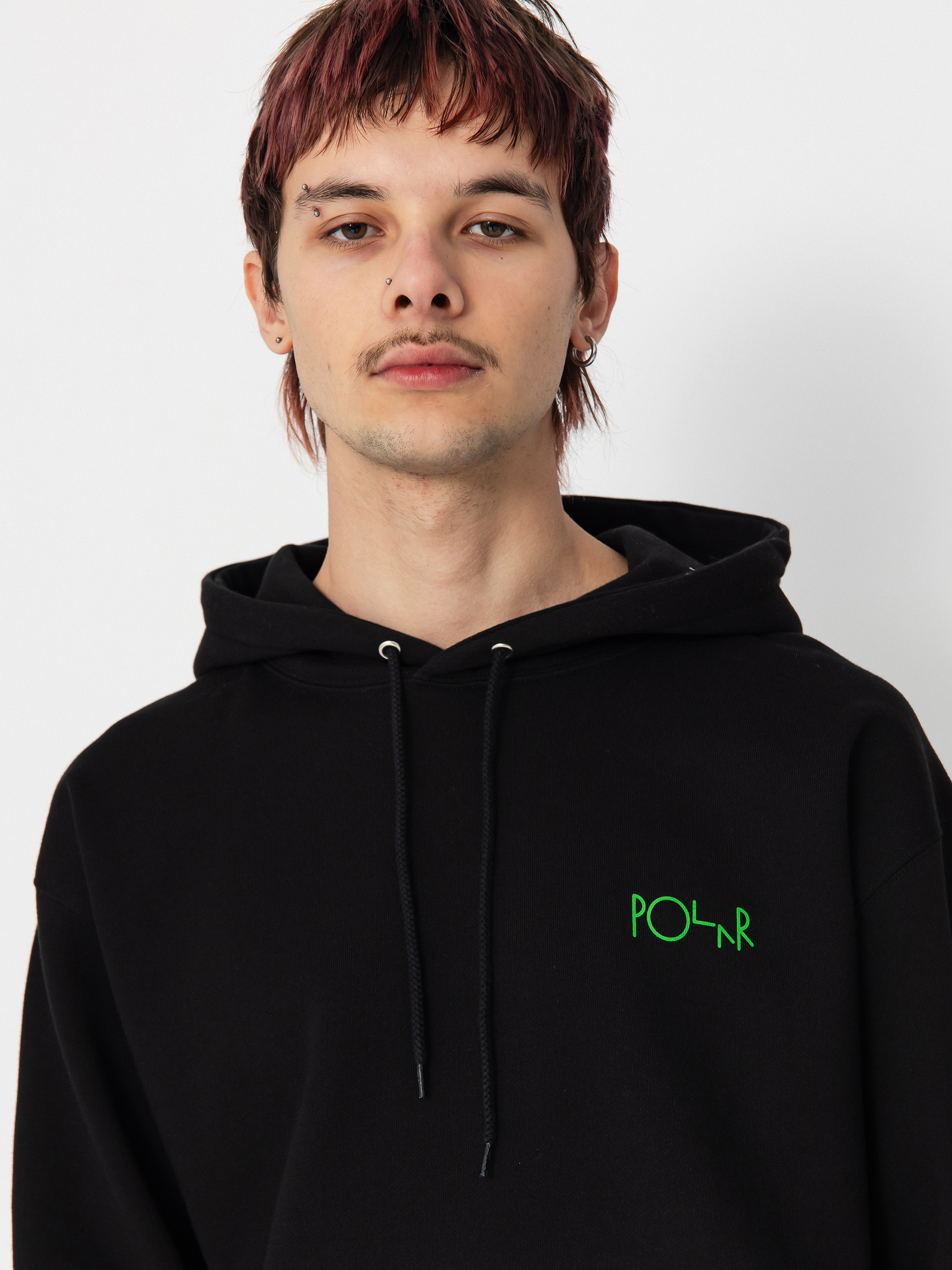 Mikina s kapucňou Polar Skate Dave Fill Logo Ourselves Collage HD (black)