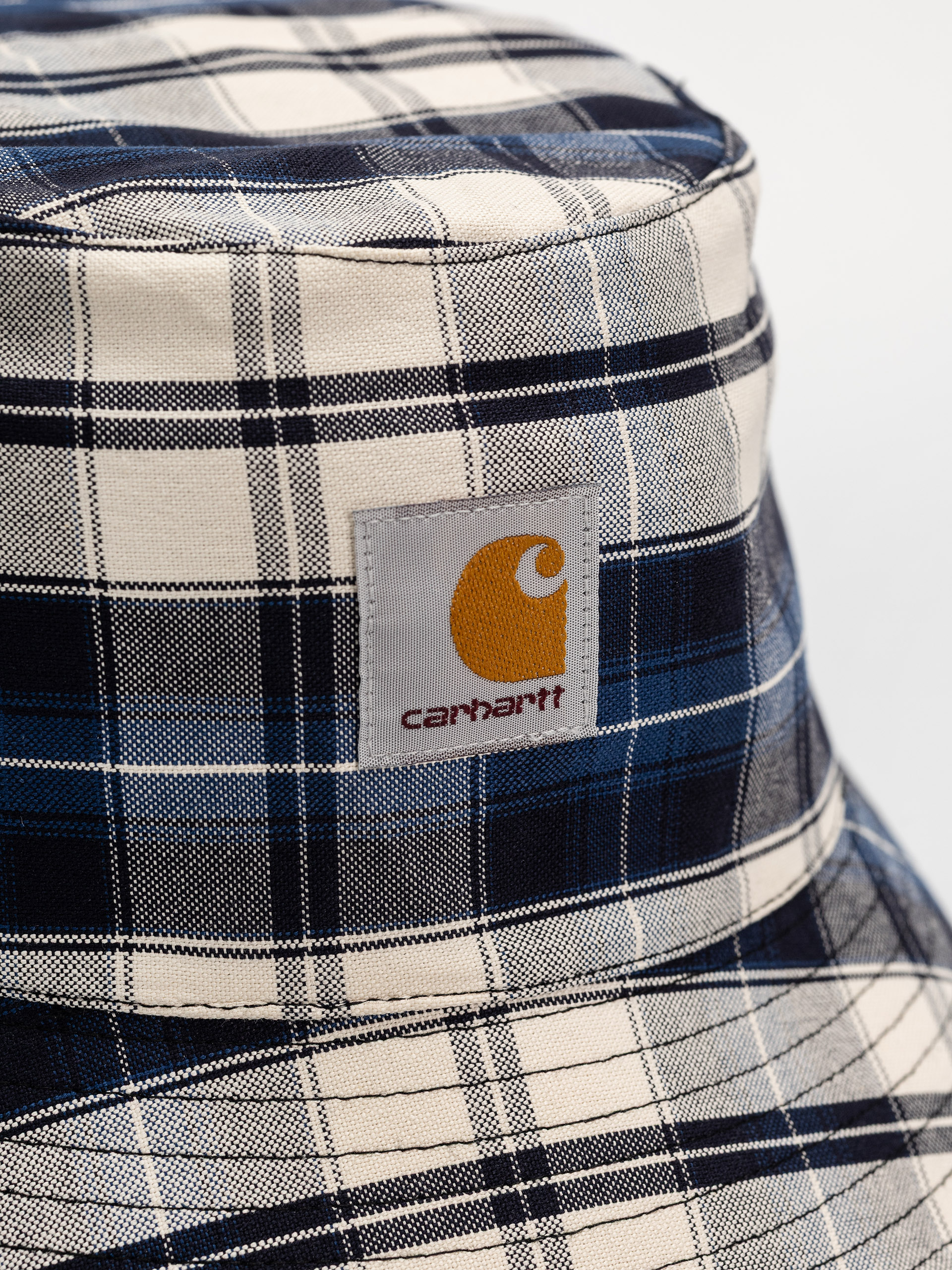 Klobúk Carhartt WIP Tarbell Bucket Wmn (tarbell check/dark navy/white)