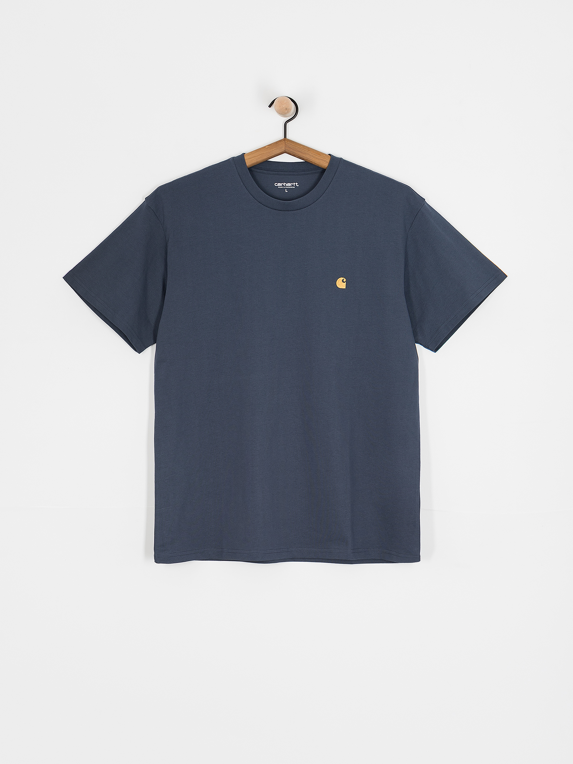 Tričko Carhartt WIP Chase (dusky blue/gold)