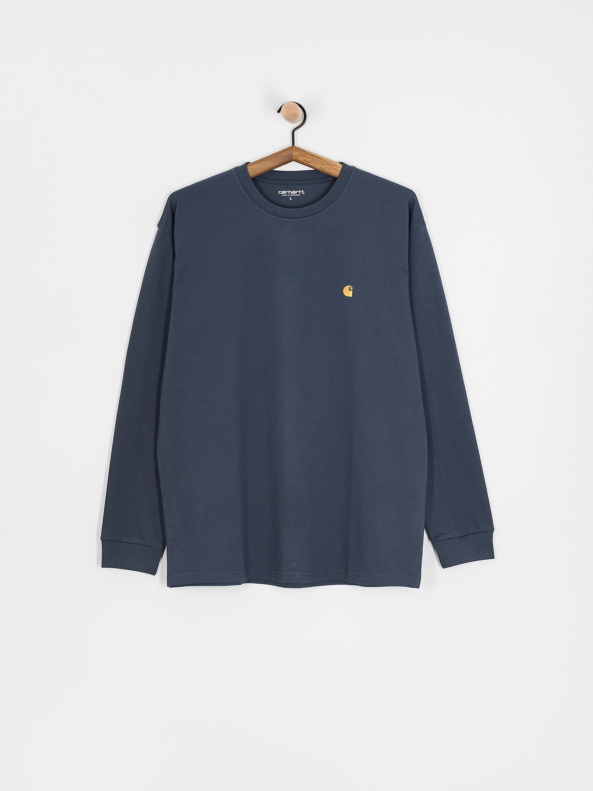 Triko Carhartt WIP Chase (dusky blue/gold)