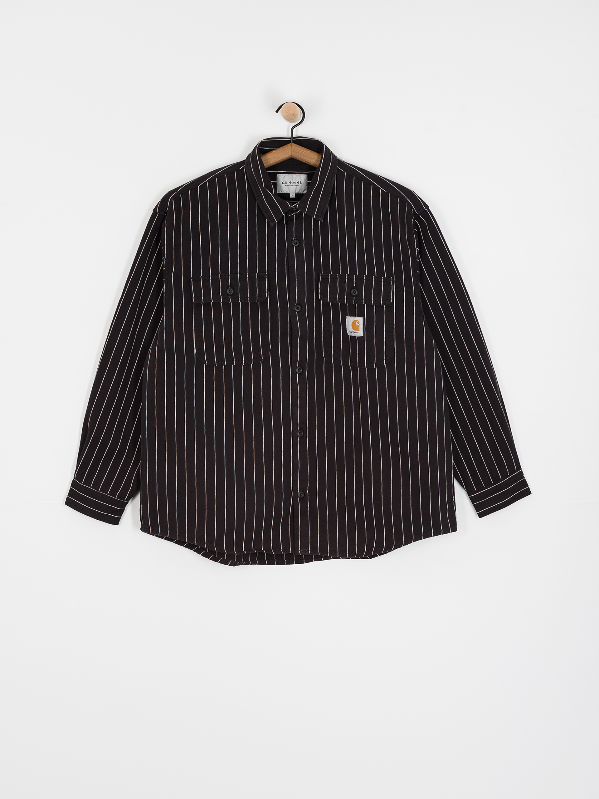 Košeľa Carhartt WIP Hendry (seaton stripe/black/wax)