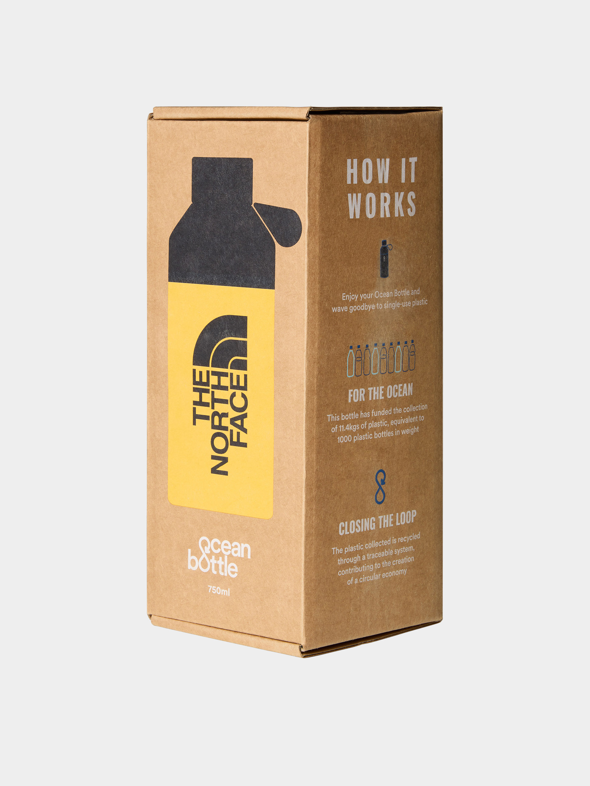 Fľaša The North Face Water Bottle 0.75L (summit gold/tnf black)