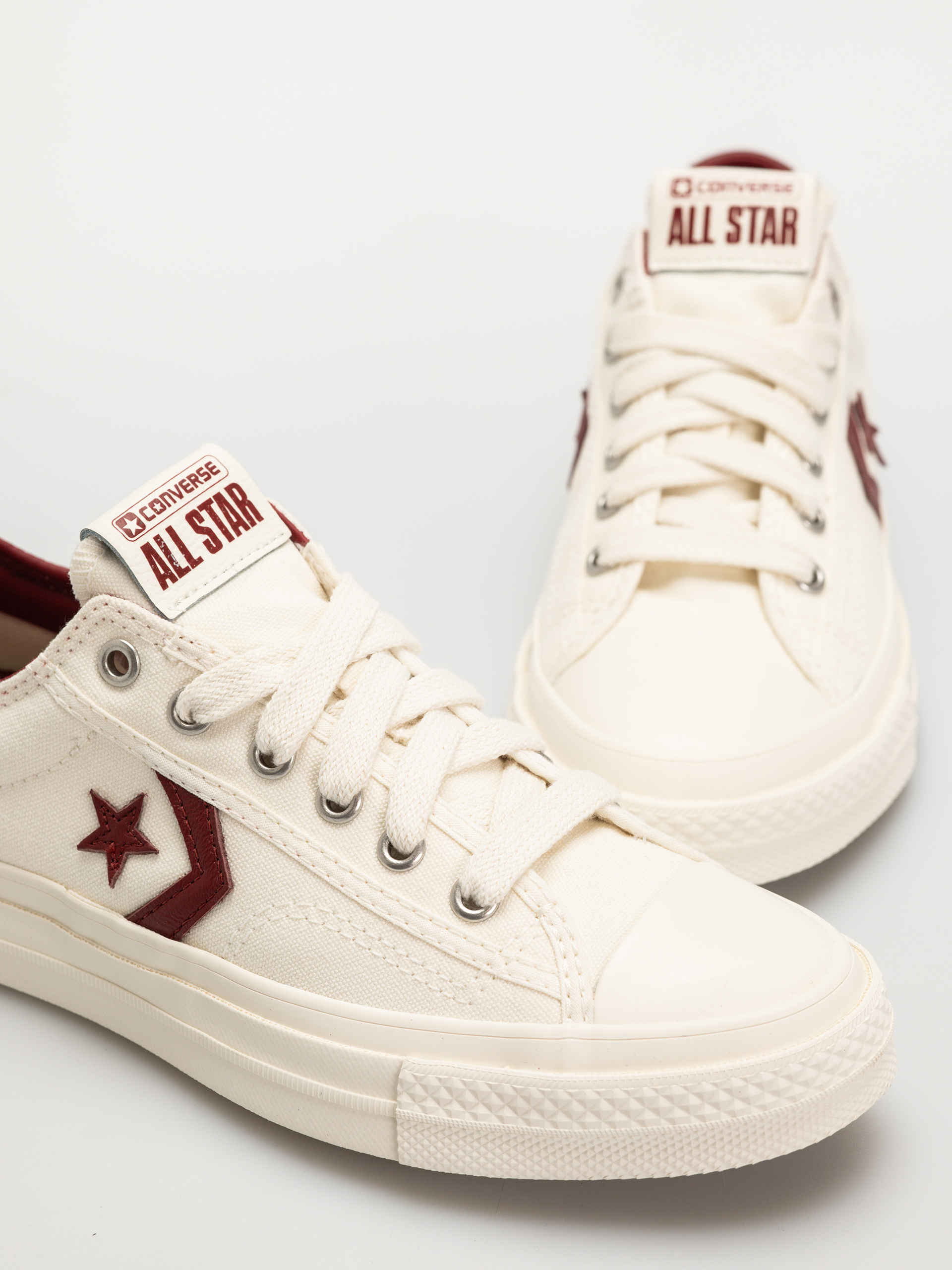 Topánky Converse Star Player 76 Ox (egret/egret/park red)