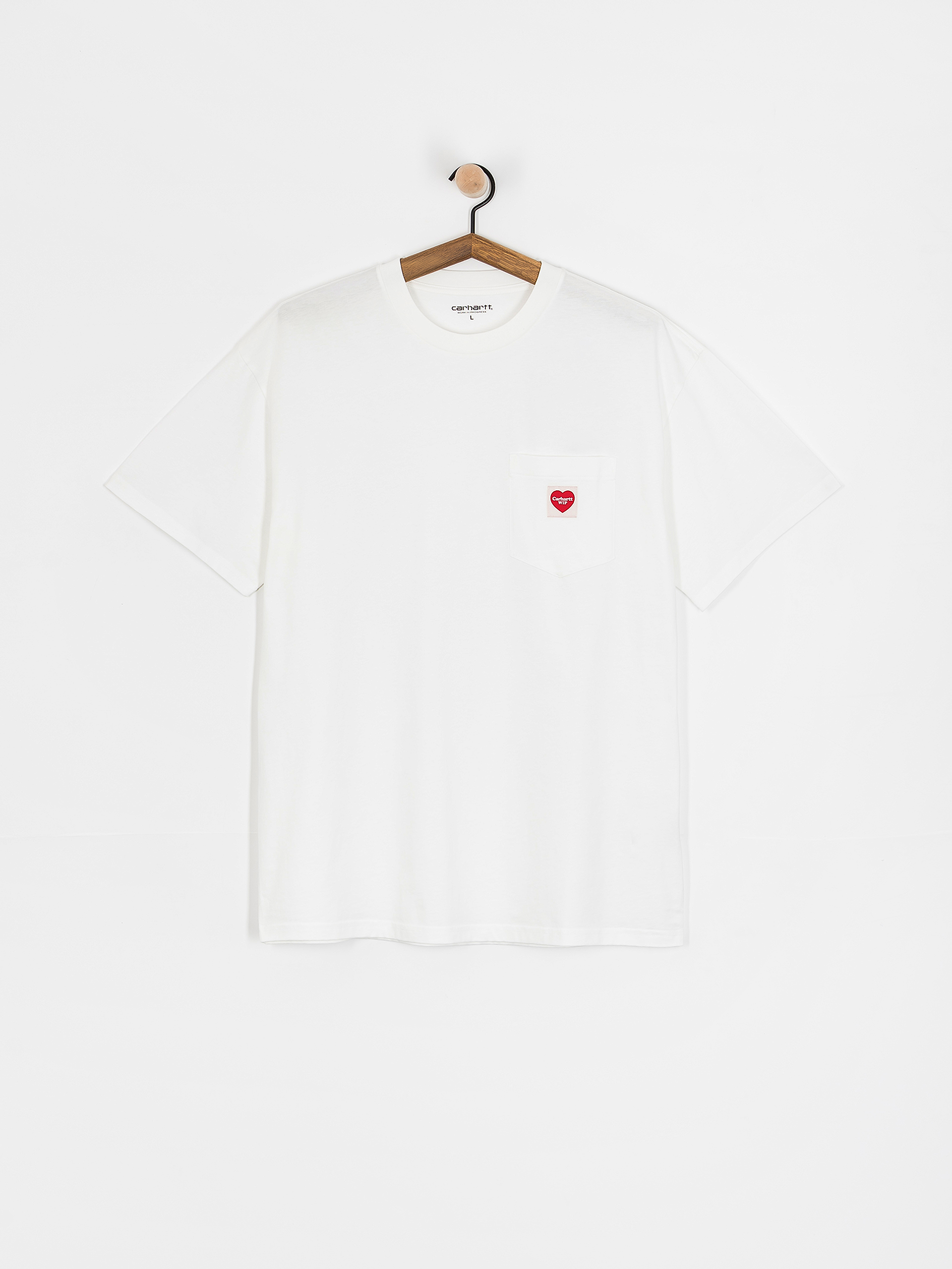 Tričko Carhartt WIP Pocket Heart (white/red)