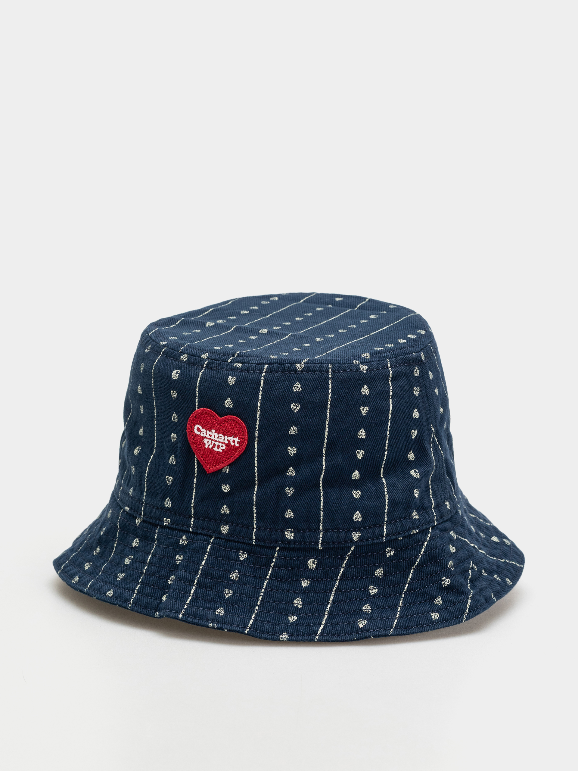 Klobúk Carhartt WIP Drewe Bucket (heart c pinstripe/ink/natural)