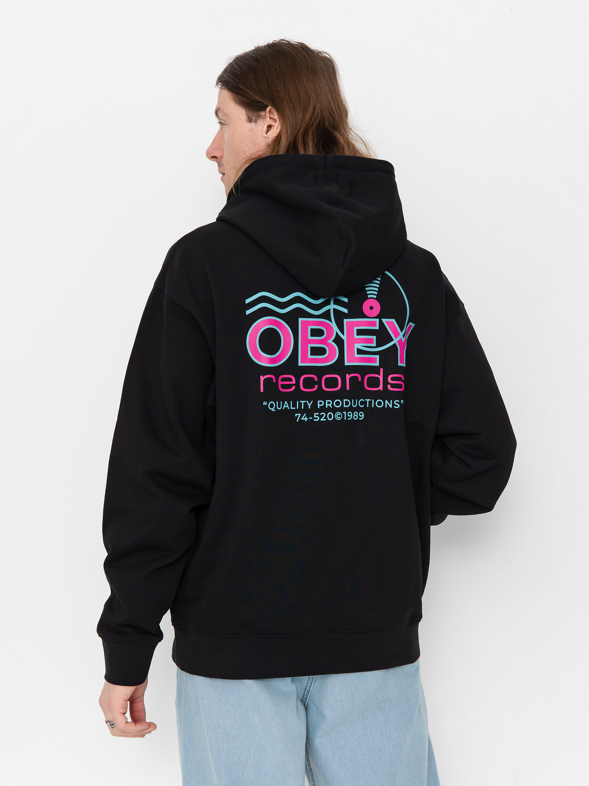 Mikina OBEY Records Sound Waves