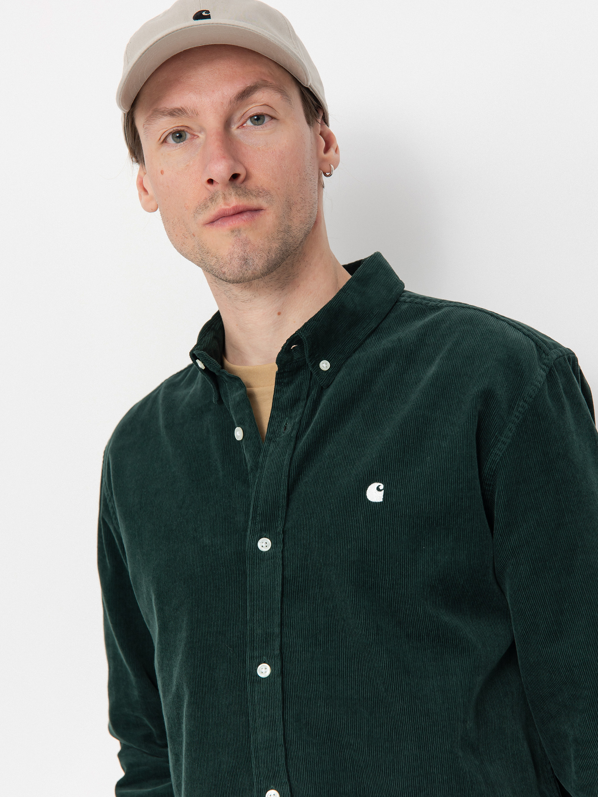 Košeľa Carhartt WIP Madison Fine Cord (conifer/wax)