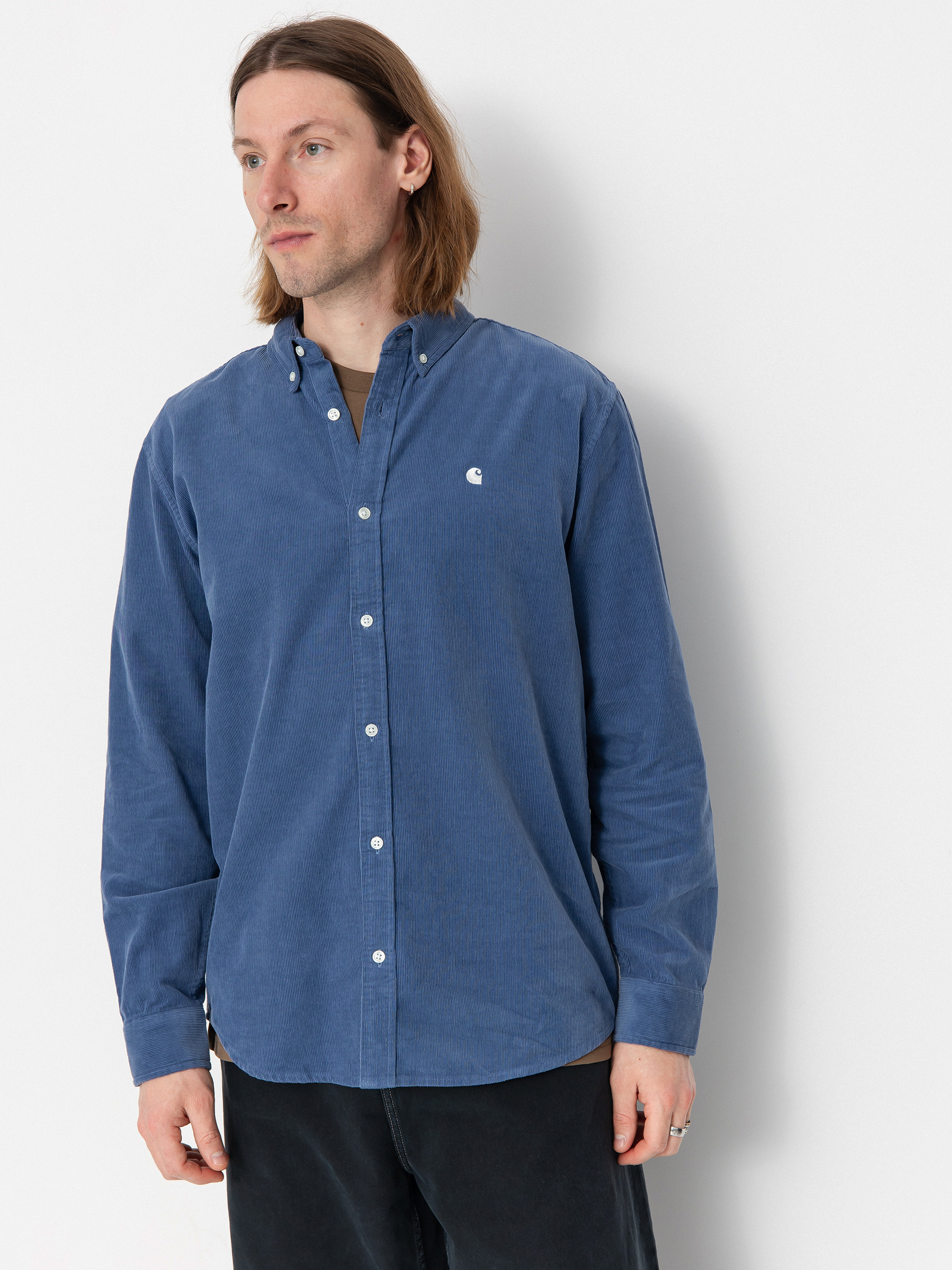 Kou0161eu013ea Carhartt WIP Madison Fine Cord (blue iris/wax)