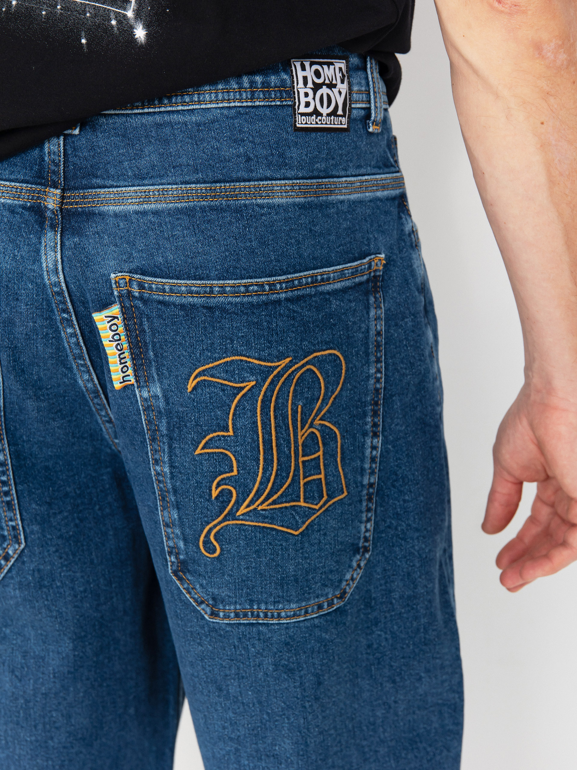 Nohavice Homeboy X Tra Monster Gothic Denim (washed blue)