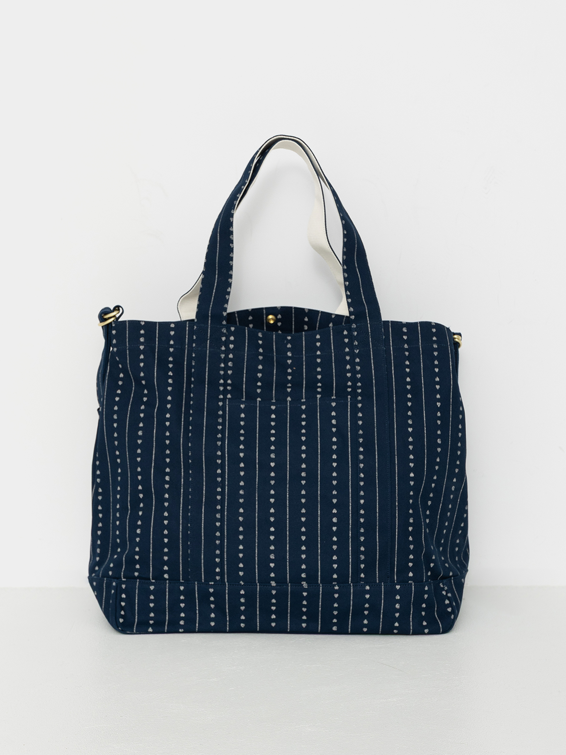 Taška Carhartt WIP Drewe Tote (heart c pinstripe/ink/natural)