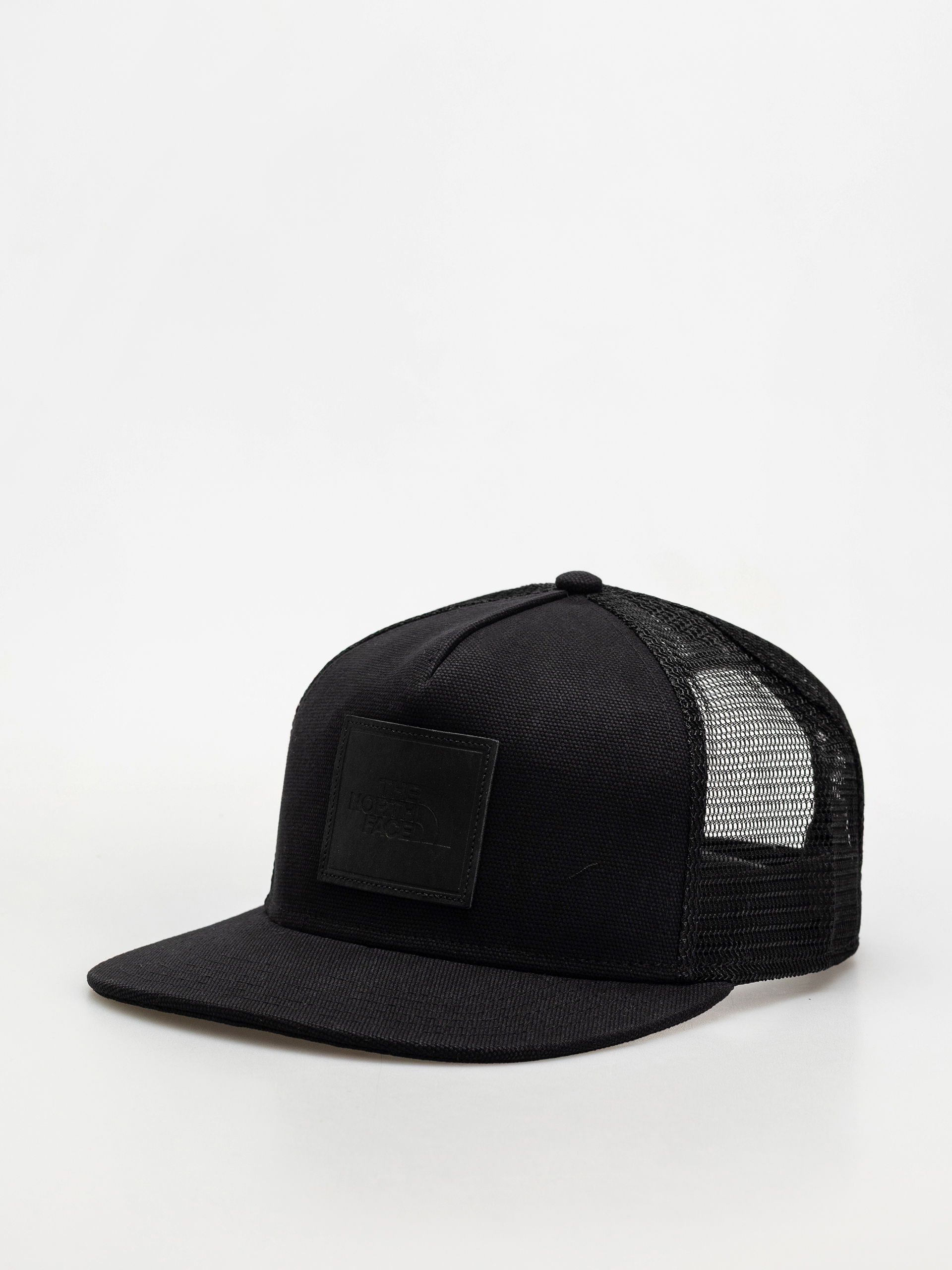 Šiltovka The North Face Half Dome Trucker (tnf black/leather patch)