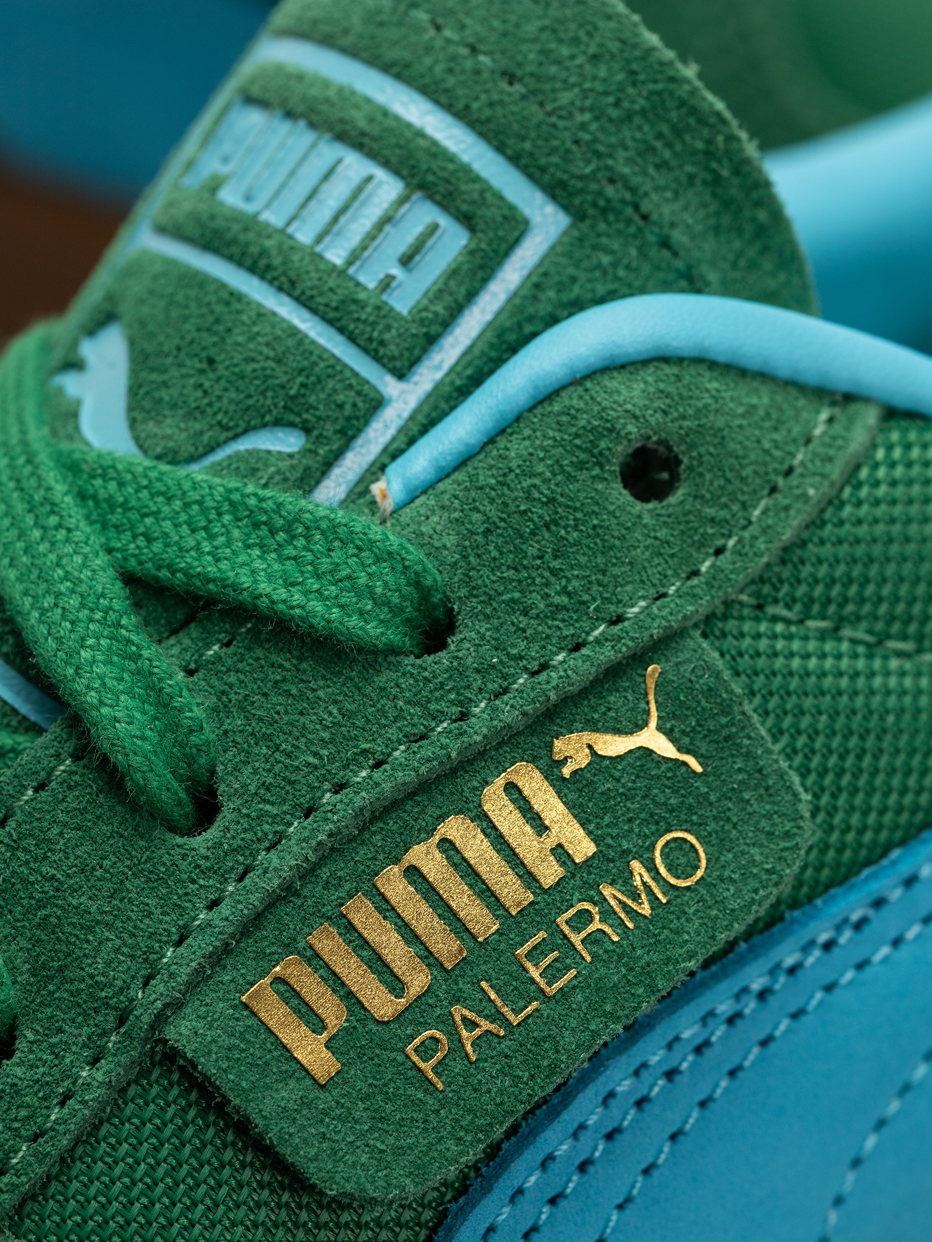 Topánky Puma Palermo Vintage Update (archive green bright aqua)