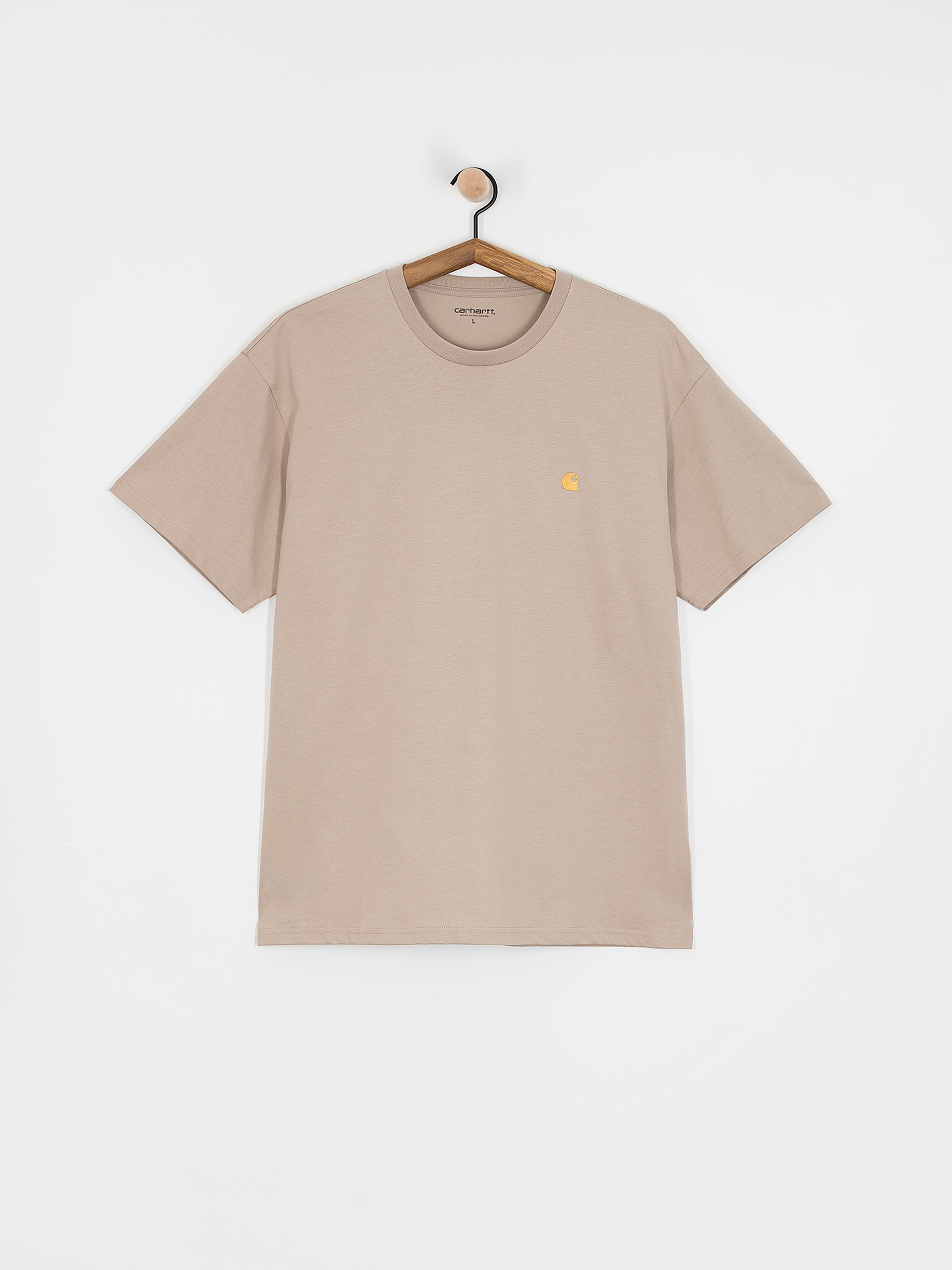 Tričko Carhartt WIP Chase (dusky beige/gold)