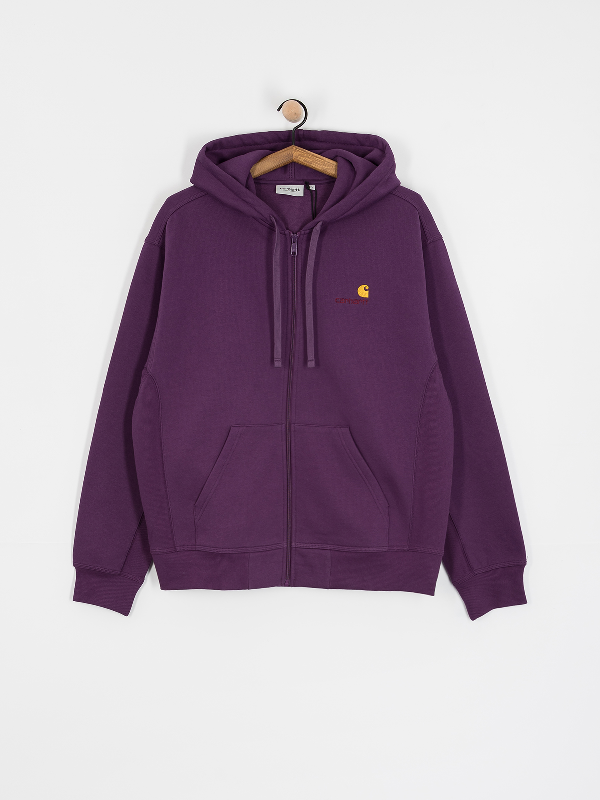 Mikina s kapucňou Carhartt WIP American Script ZHD (huckleberry)