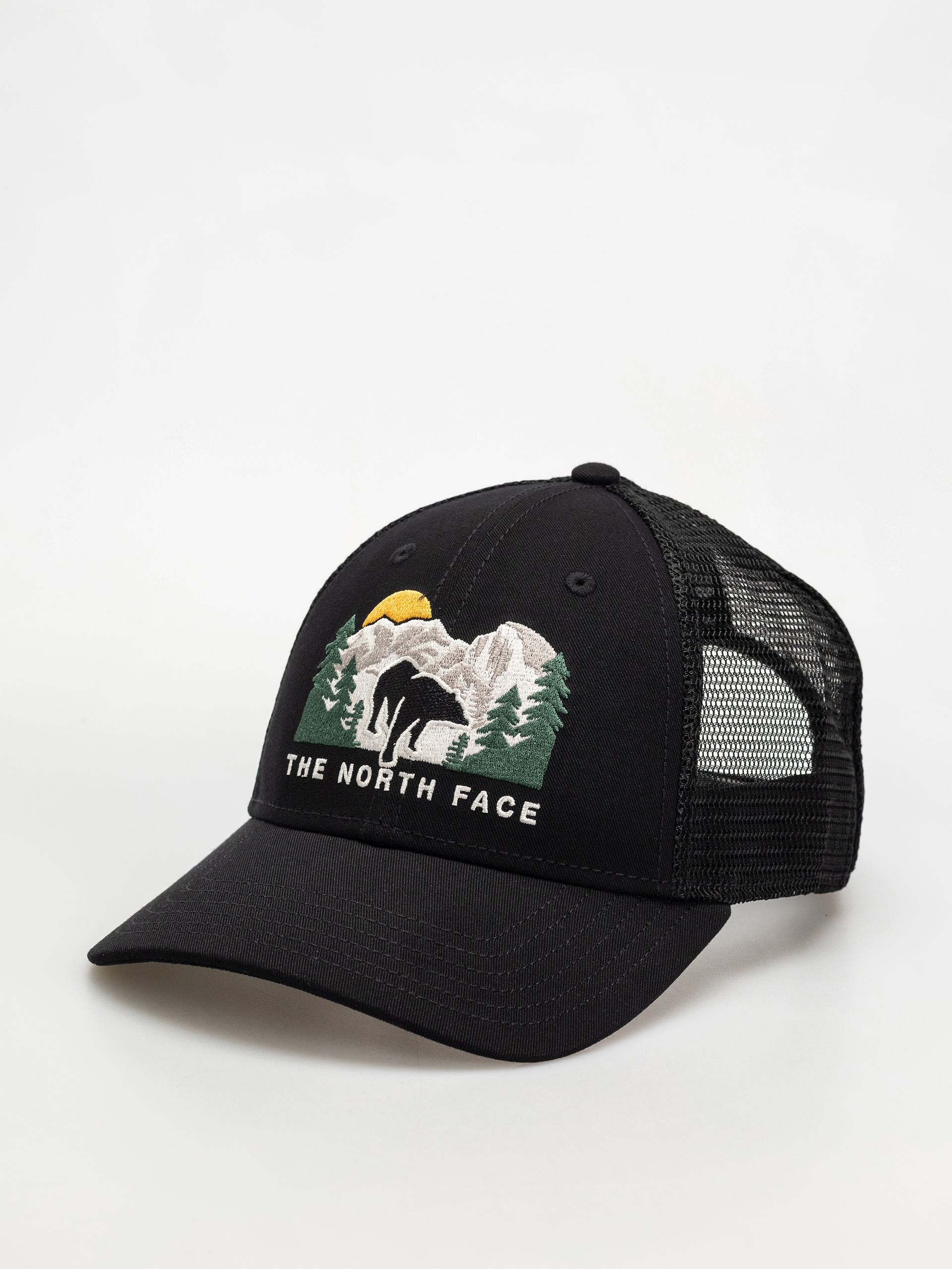 Šiltovka The North Face Embroidered Mudder Trucker (tnf black/tnf black/bear green)