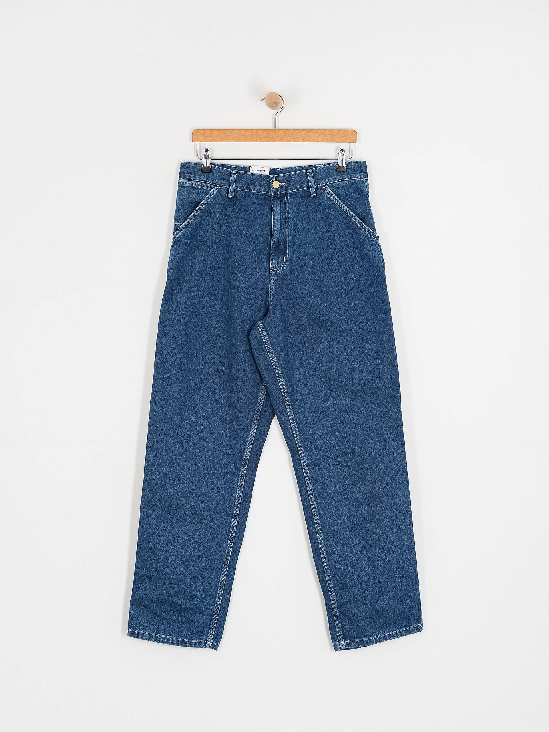 Nohavice Carhartt WIP Single Knee (blue)