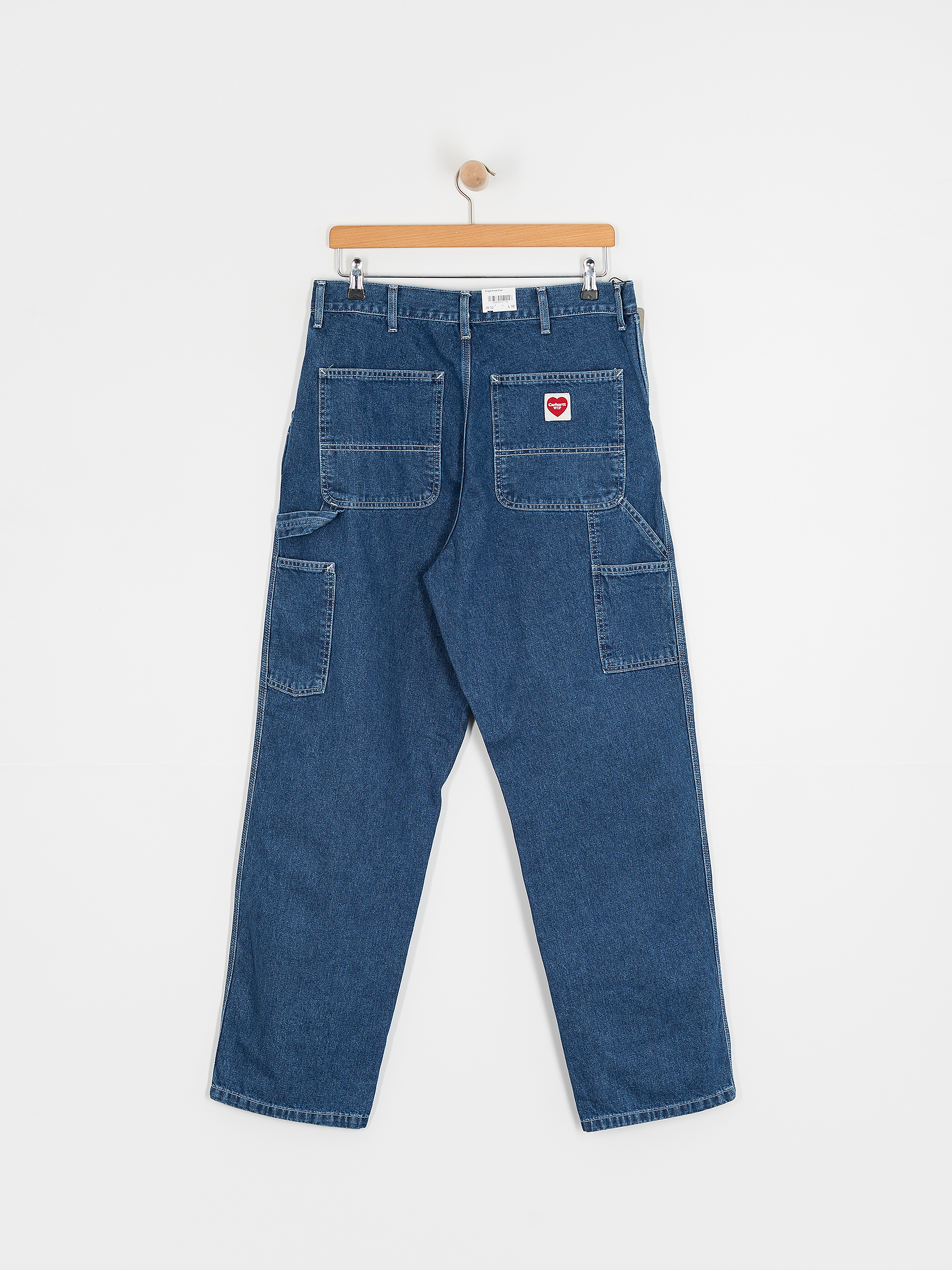 Nohavice Carhartt WIP Single Knee (blue)