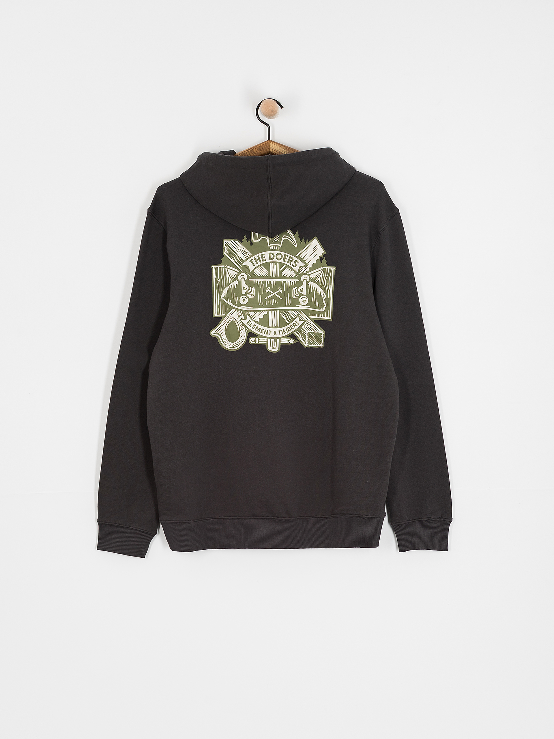 Mikina s kapucňou Element Timber Supply HD (off black)