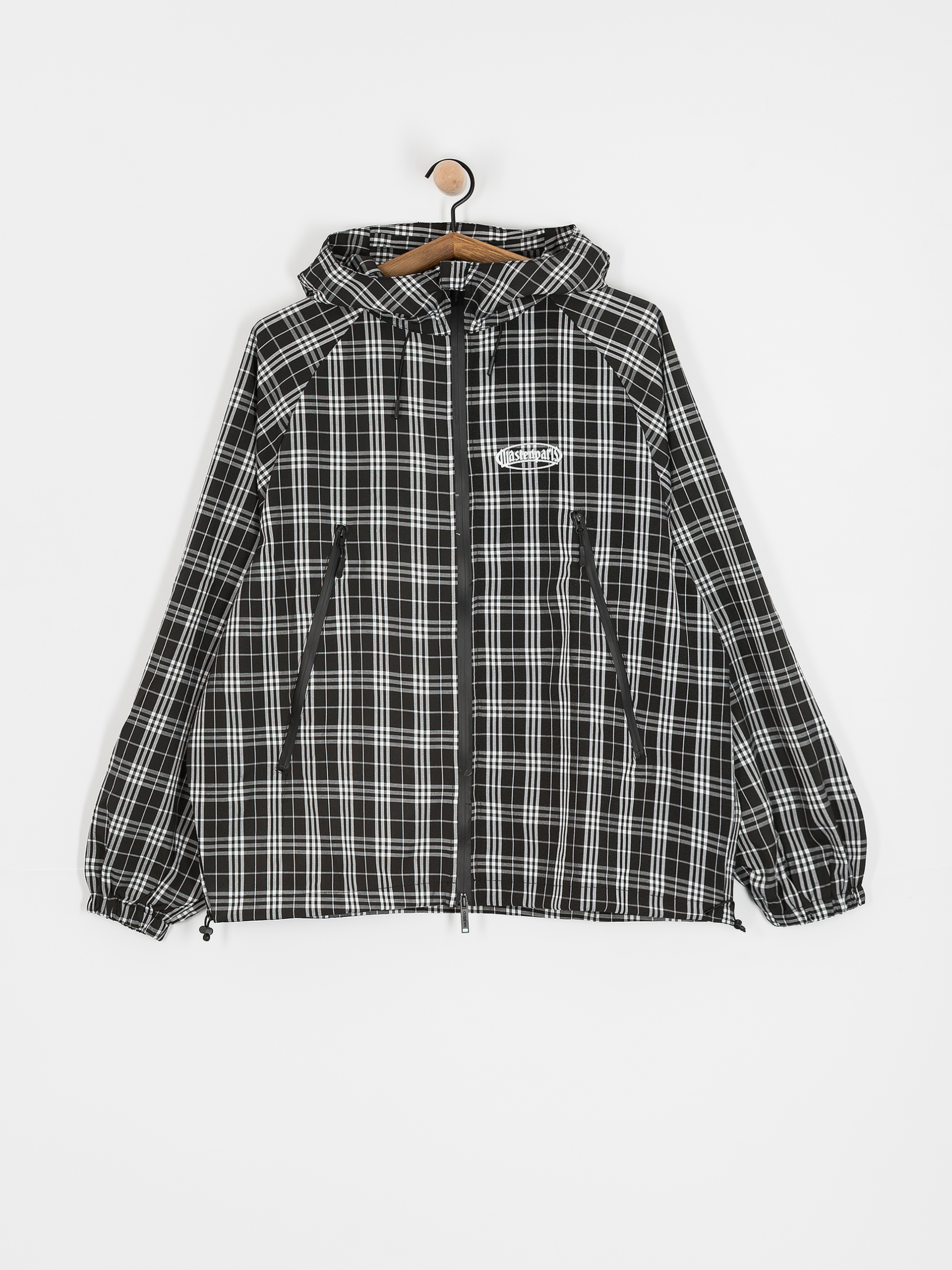 Bunda Wasted Paris Yard Tartan Windbreaker (black/white)