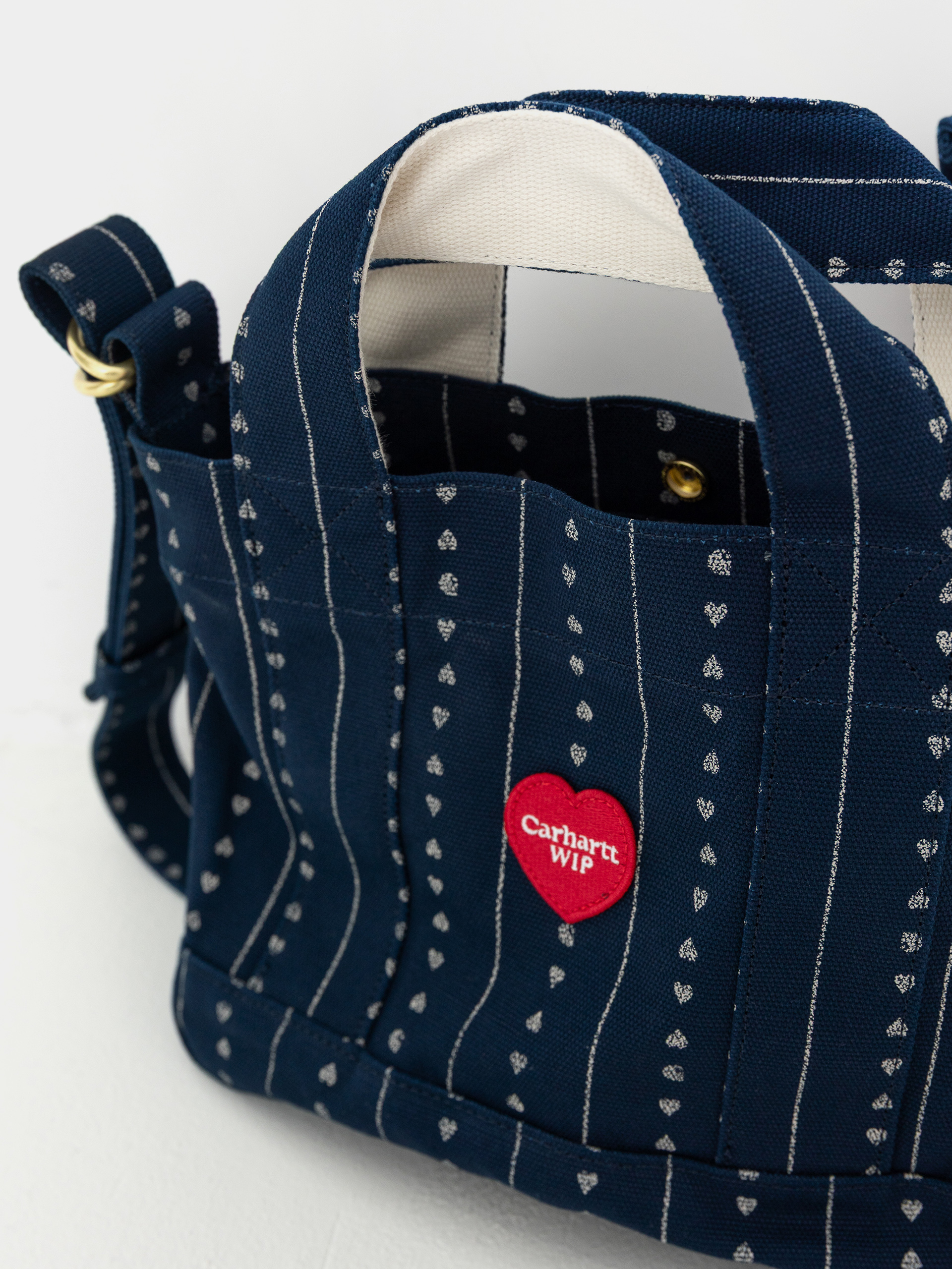 Kabelka Carhartt WIP Drewe Small (heart c pinstripe/ink/natural)
