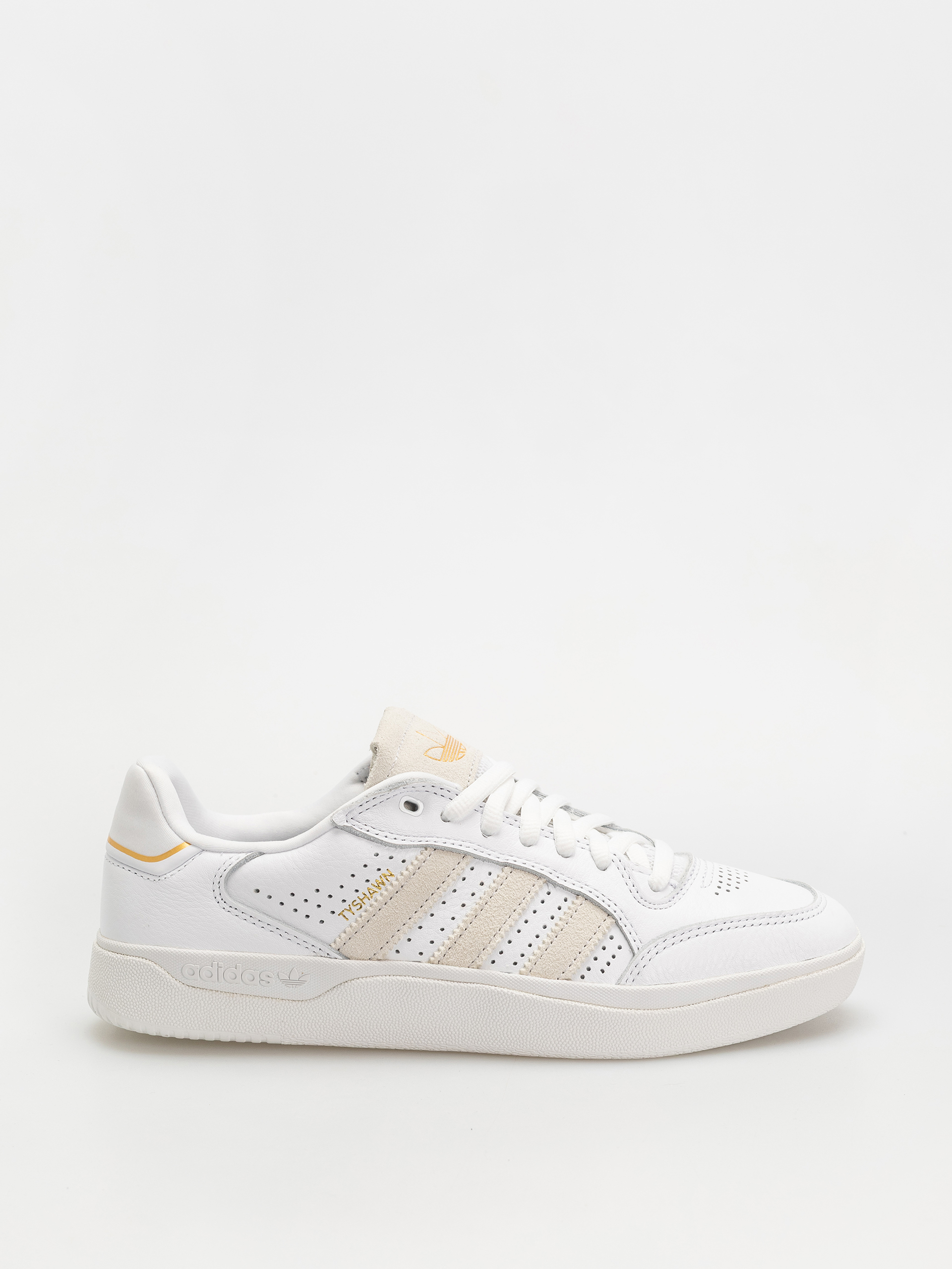 Topu00e1nky adidas Tyshawn Low (ftwwht/ftwwht/goldmt)