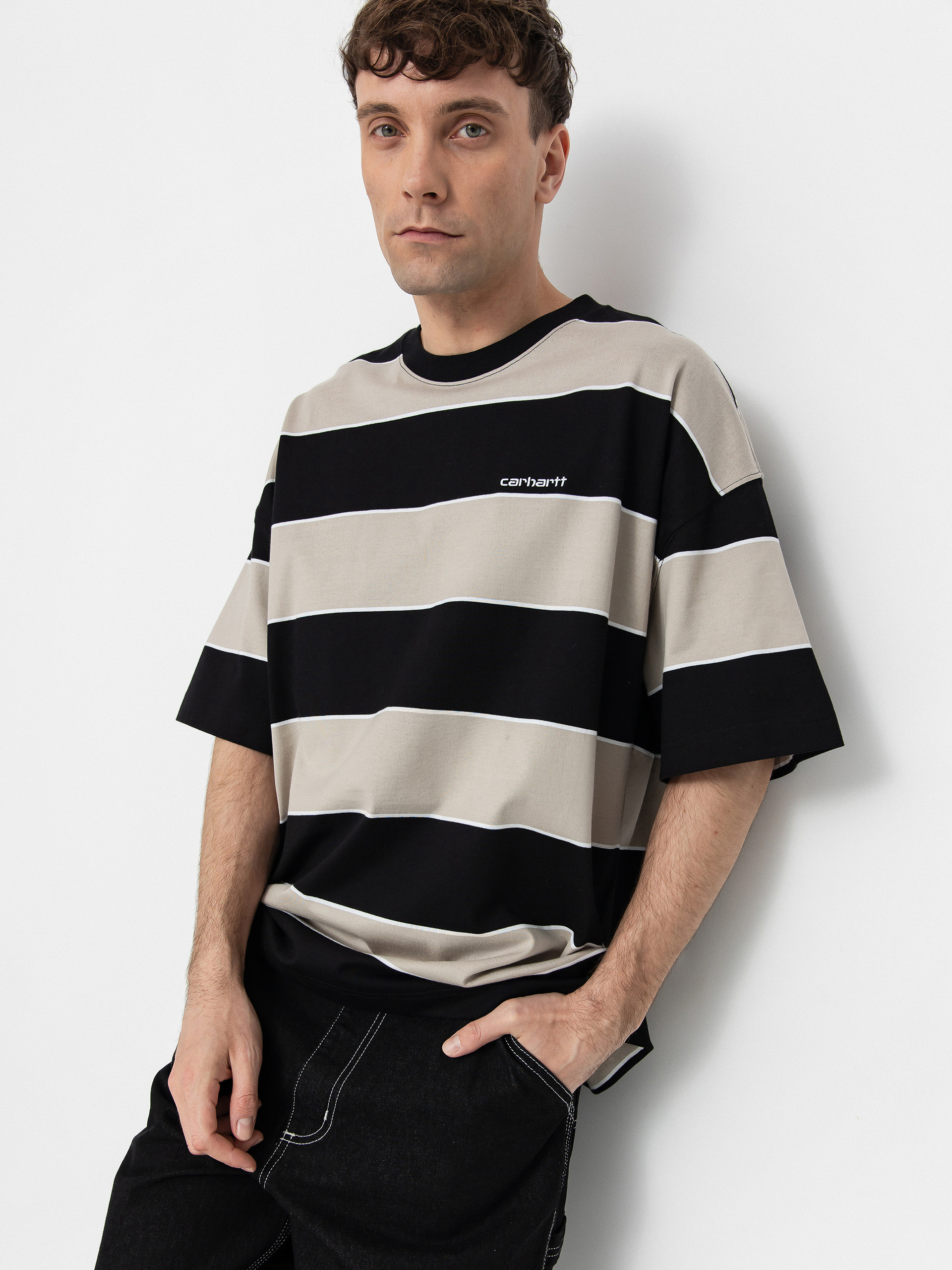 Tričko Carhartt WIP Quinby (quinby stripe/black)