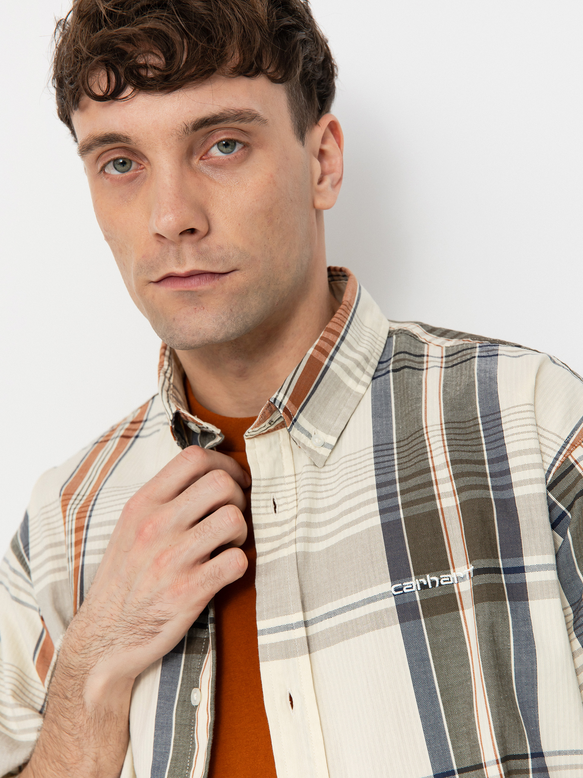 Košeľa Carhartt WIP Roslin (roslin check/natural/wax)