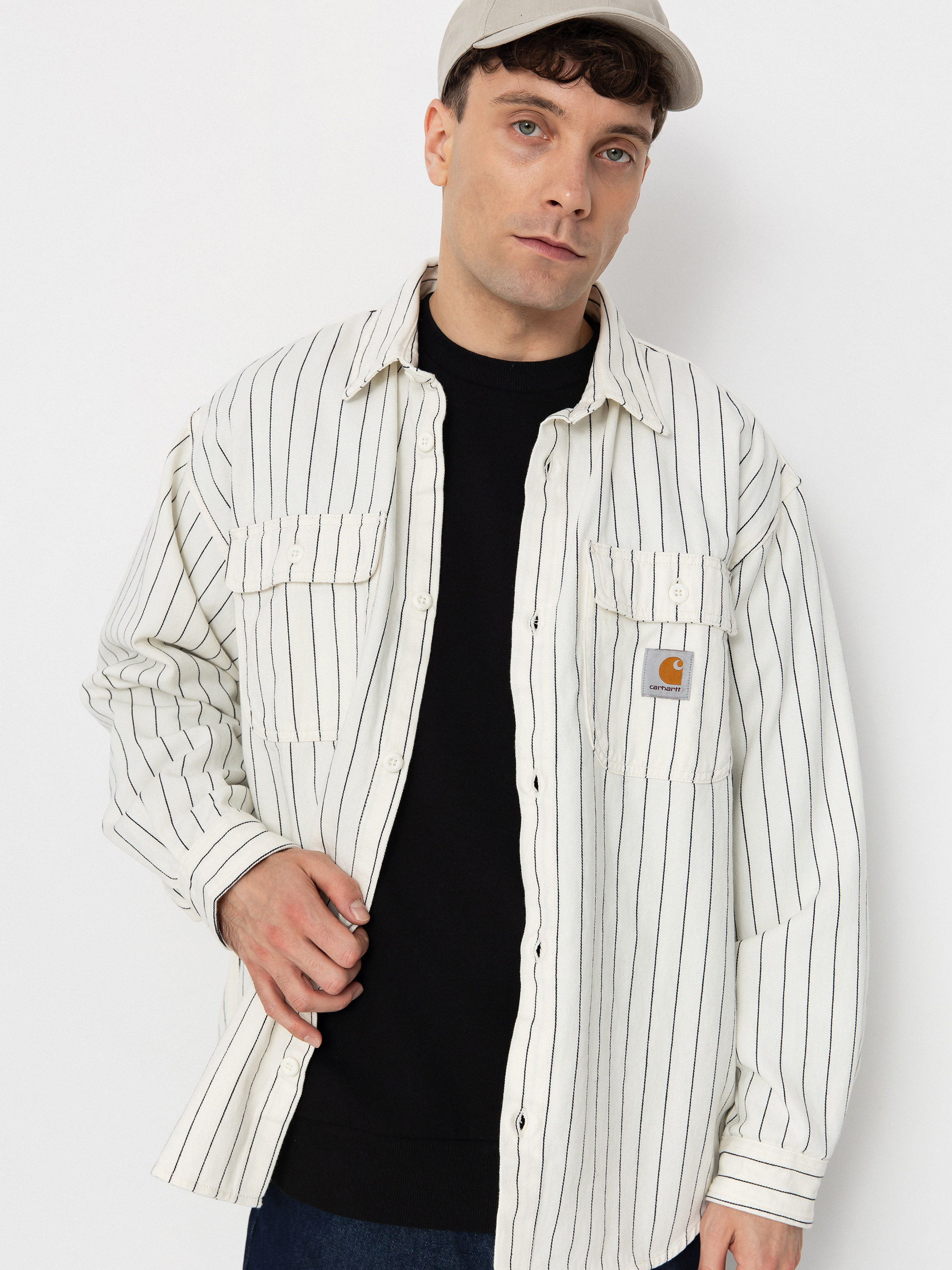 Kou0161eu013ea Carhartt WIP Hendry (seaton stripe/wax/dark navy)