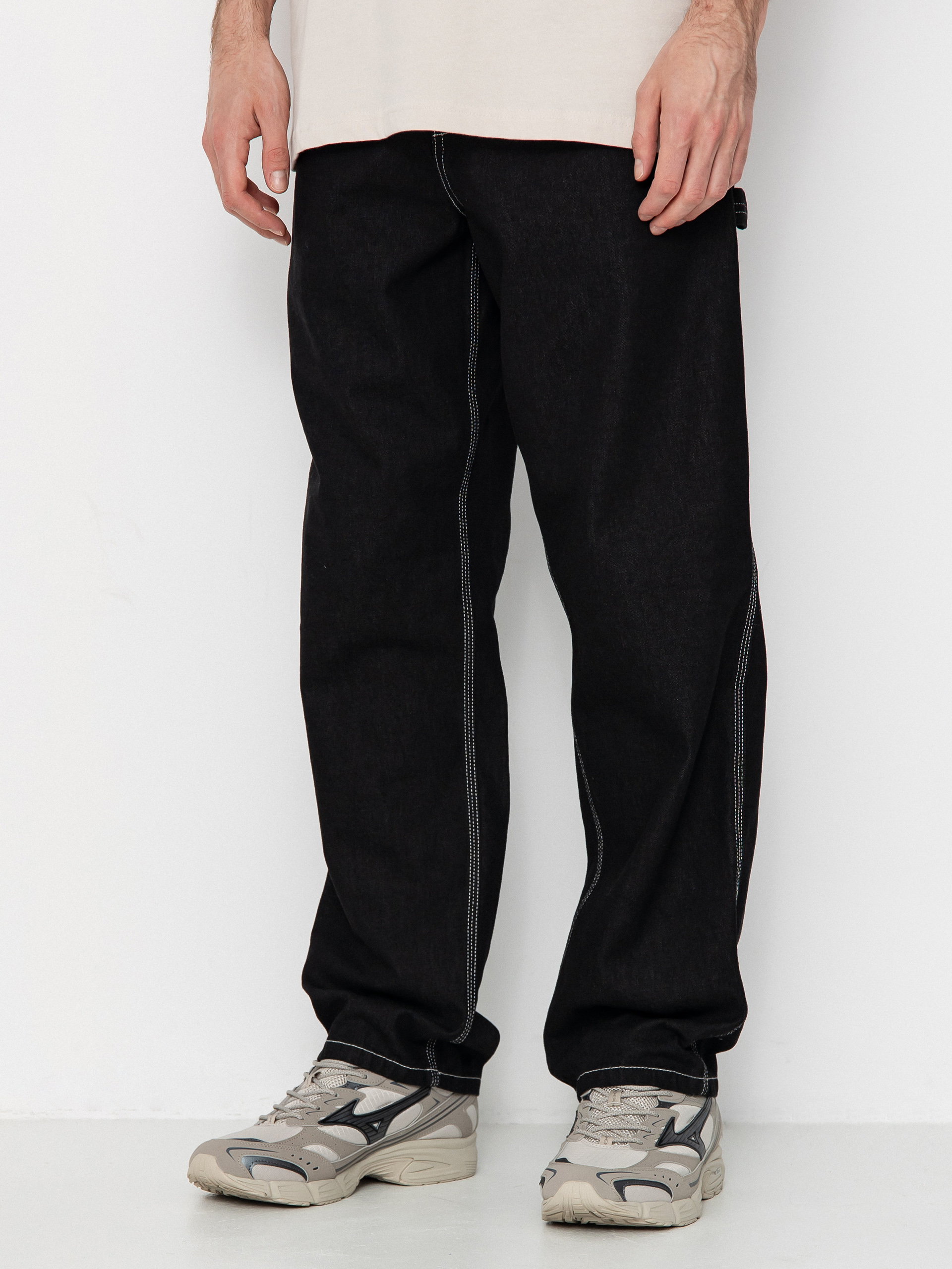 Nohavice Carhartt WIP Single Knee (black)