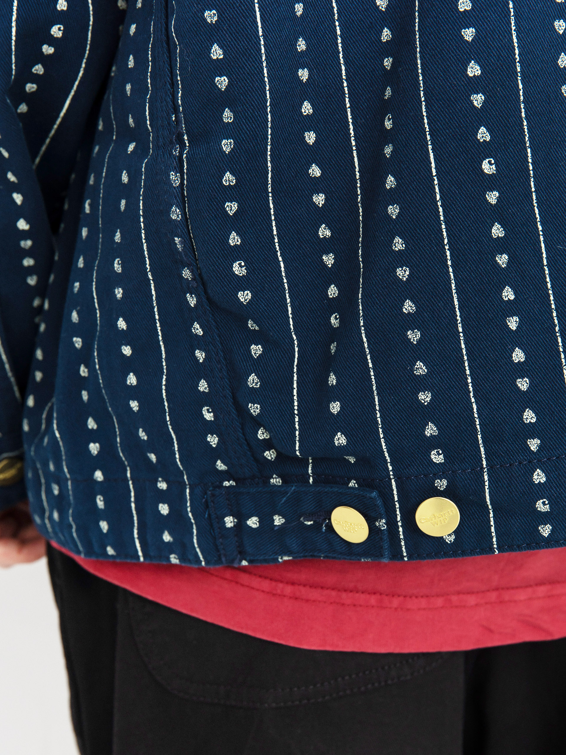 Bunda Carhartt WIP Drewe Chore Coat (heart c pinstripe/ink/natural)