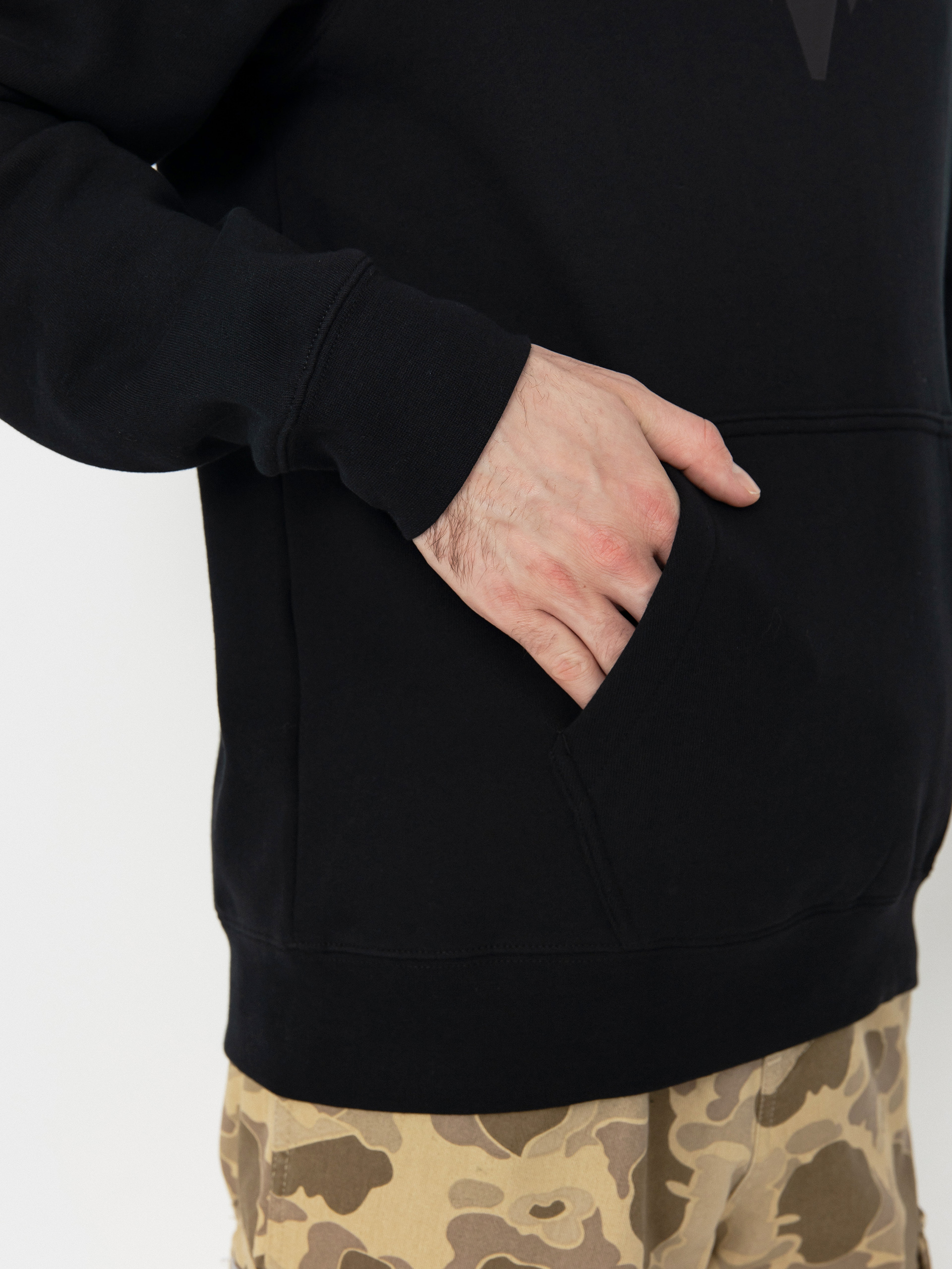 Mikina s kapucňou Fox Fox Head HD (black/black)