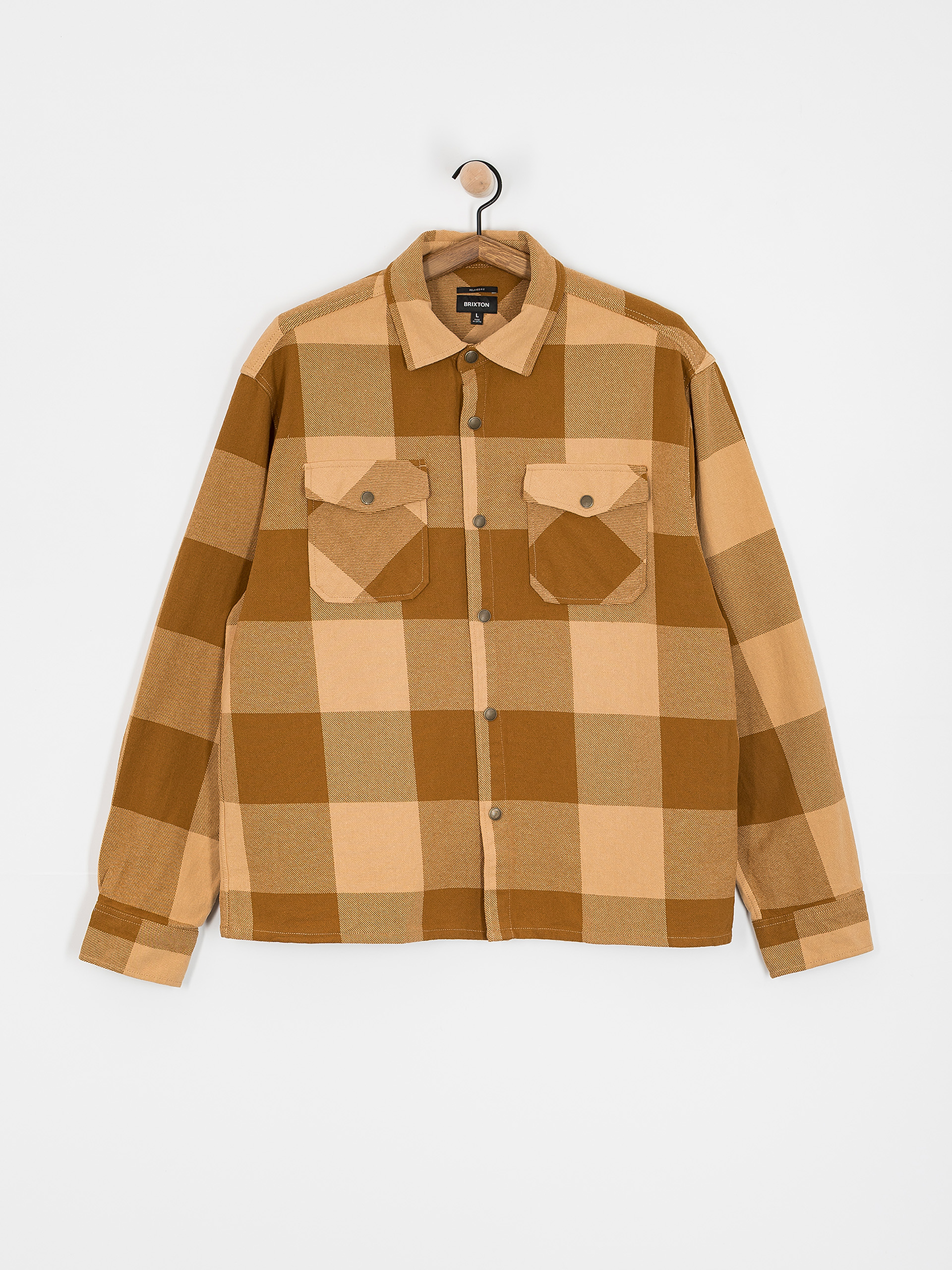 Košeľa Brixton Selden Flannel (washed copper/curry buffalo)