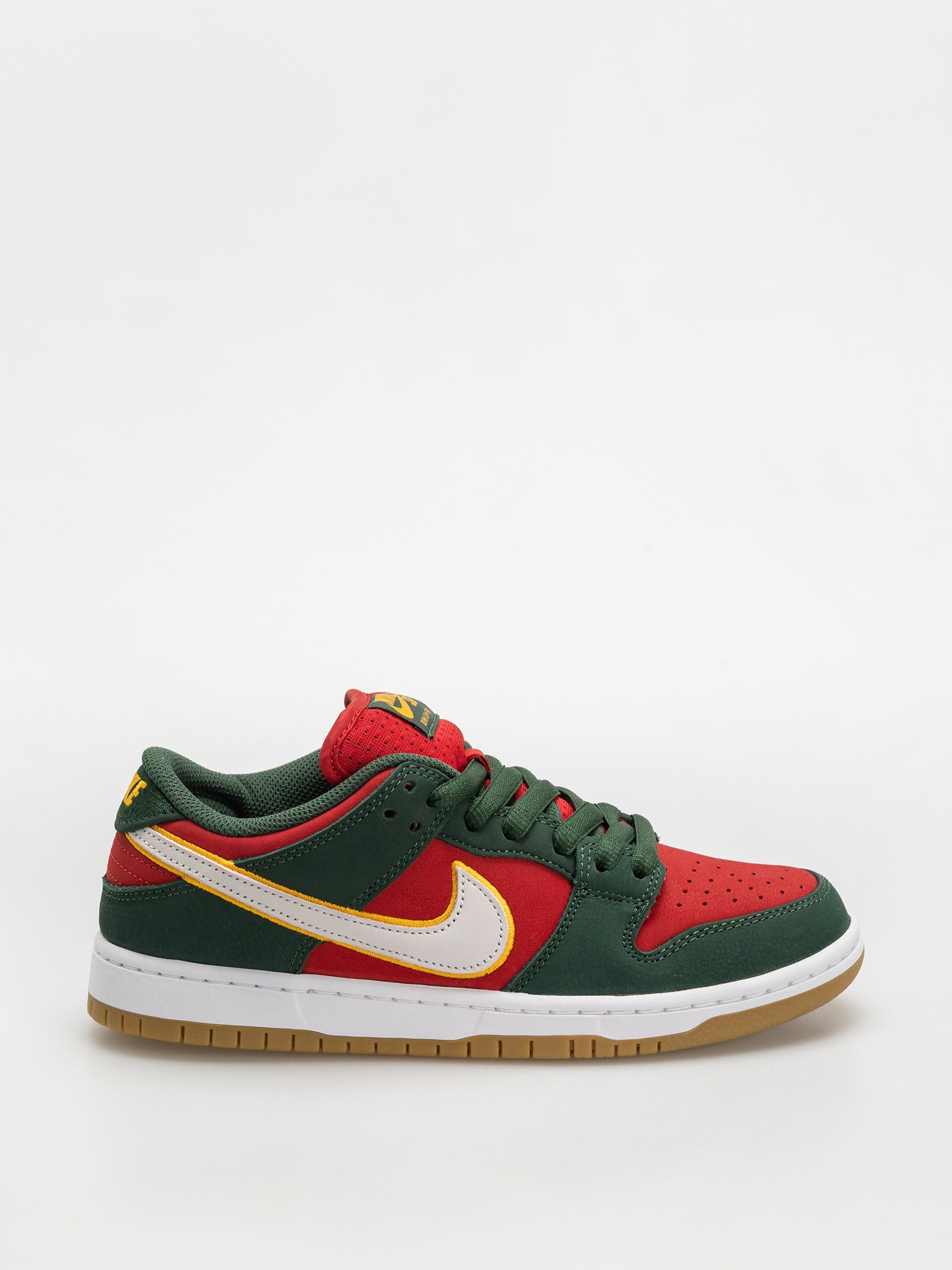 Topánky Nike SB Dunk Low Pro Prm (fir/white university gold fire red)