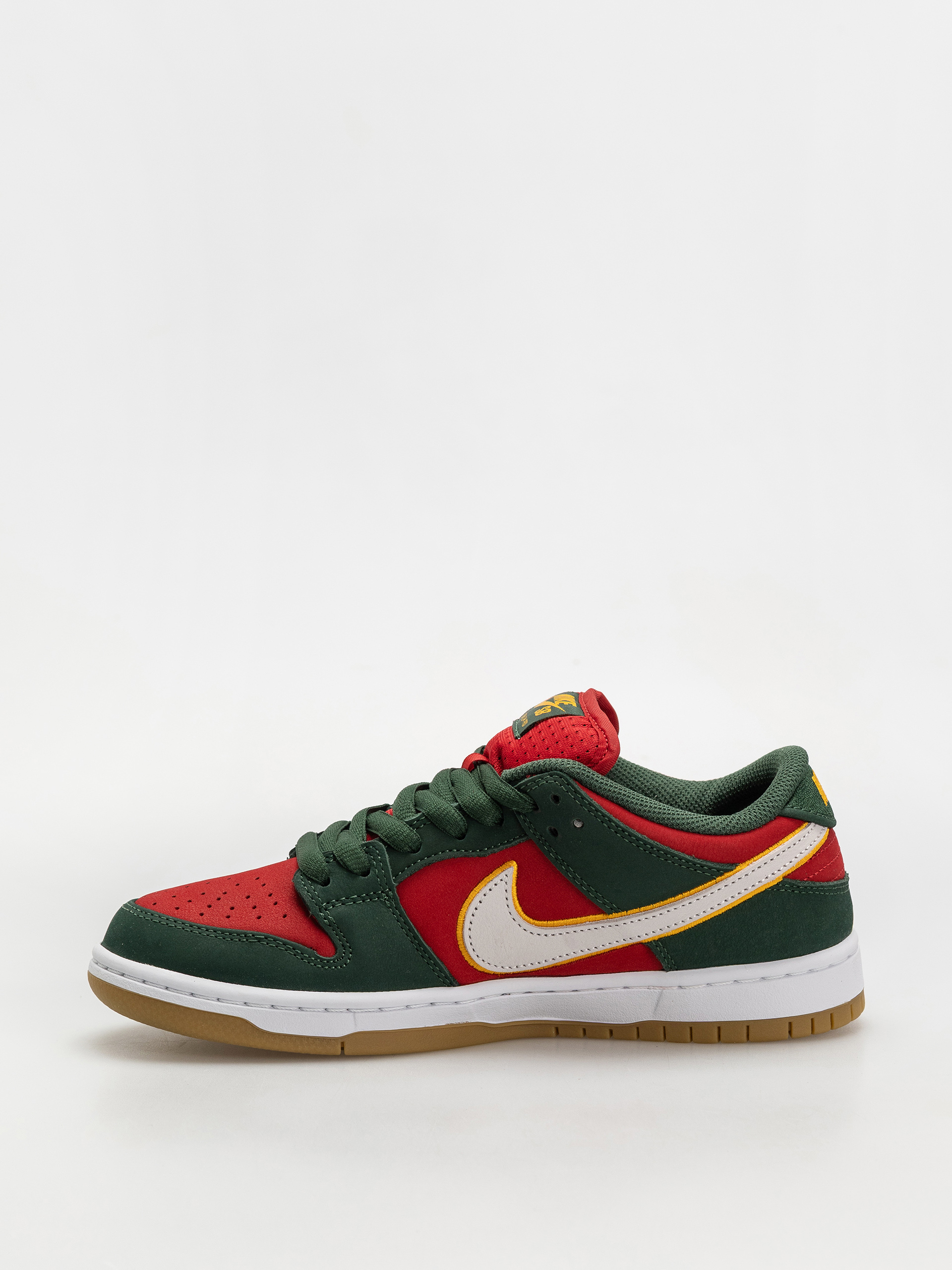 Topánky Nike SB Dunk Low Pro Prm (fir/white university gold fire red)