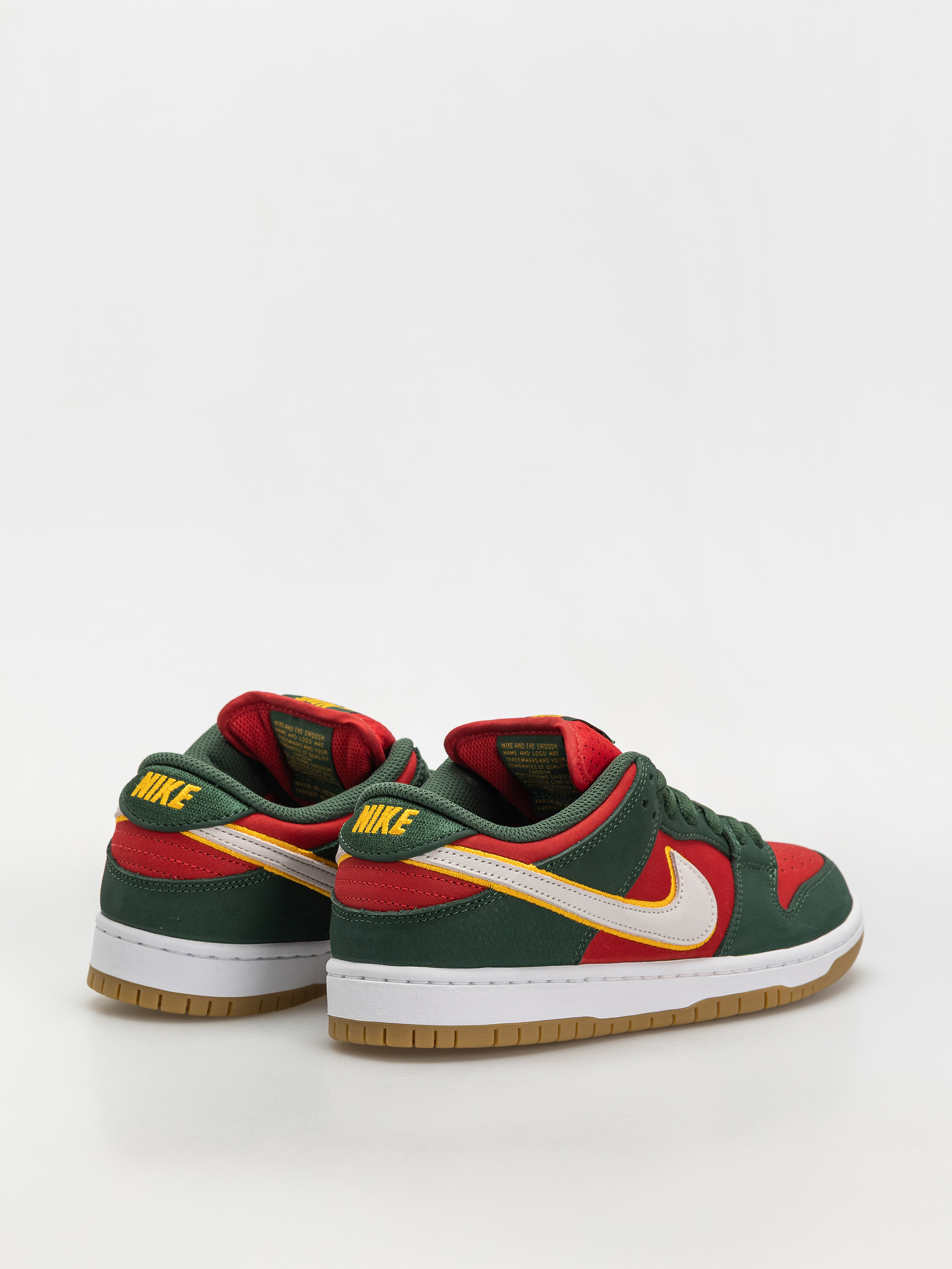 Topánky Nike SB Dunk Low Pro Prm (fir/white university gold fire red)