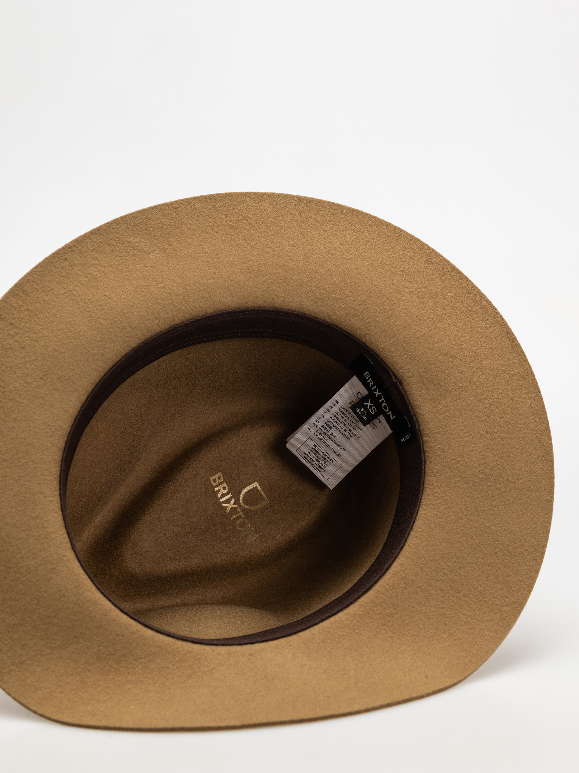 Klobúk Brixton Wesley Fedora (dune/dune)