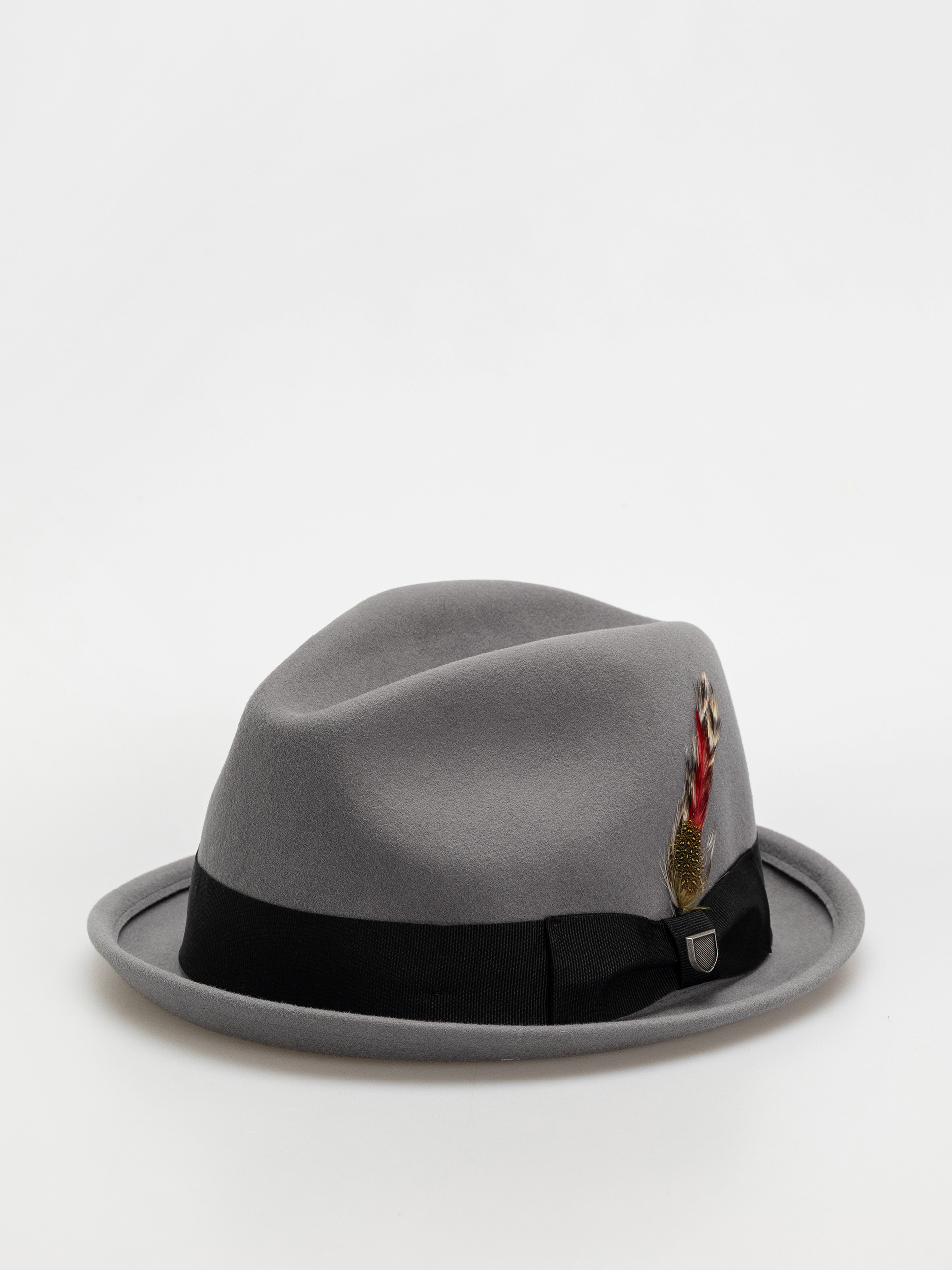 Klobúk Brixton Gain Fedora (grey/black)