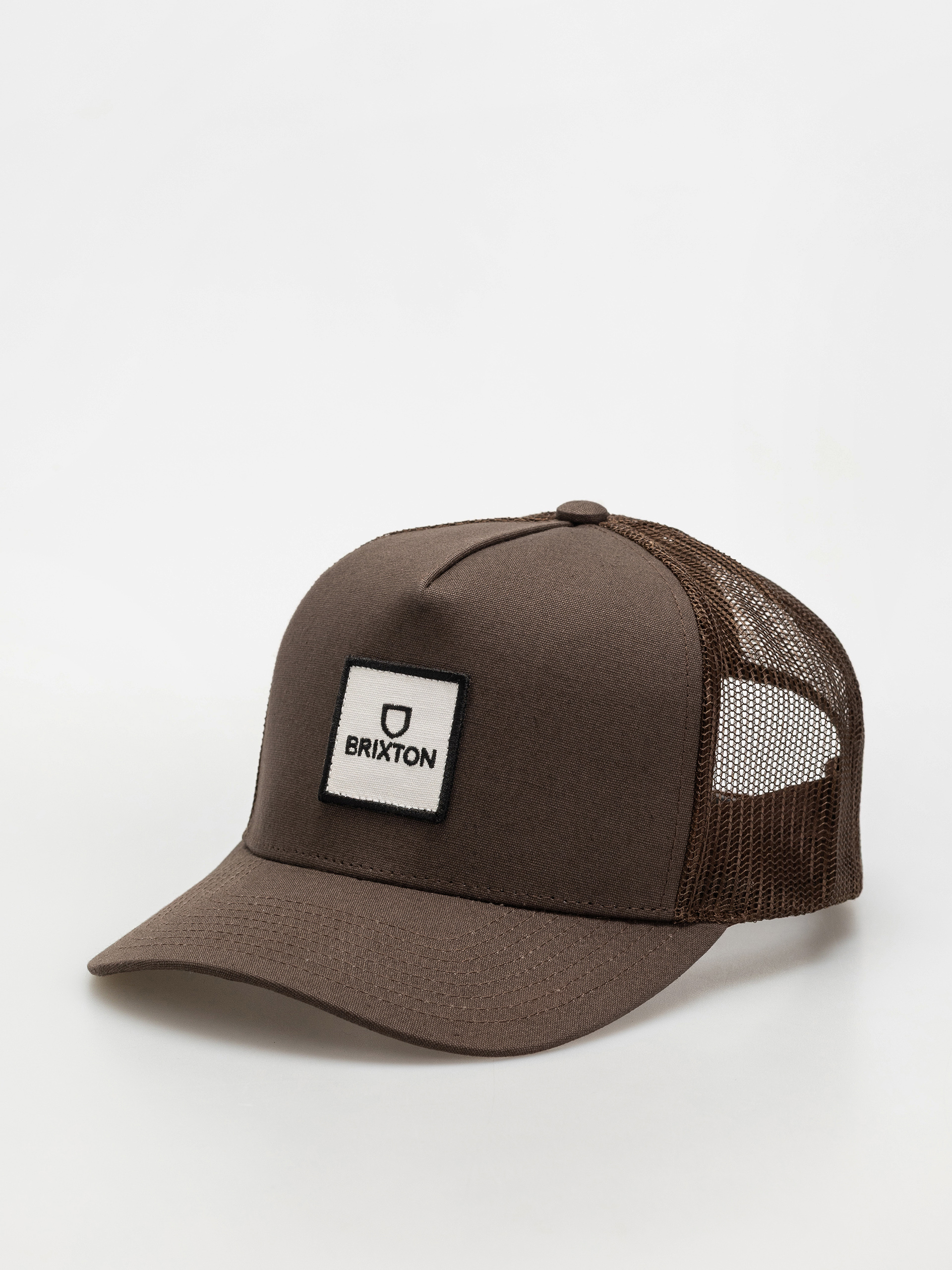 Šiltovka Brixton Alpha Block X C Mp Mesh Cap (brown/brown)